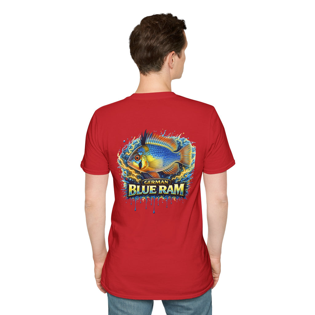 German Blue Ram Fish T-Shirt — Colorful Aquarium Cichlid Tee