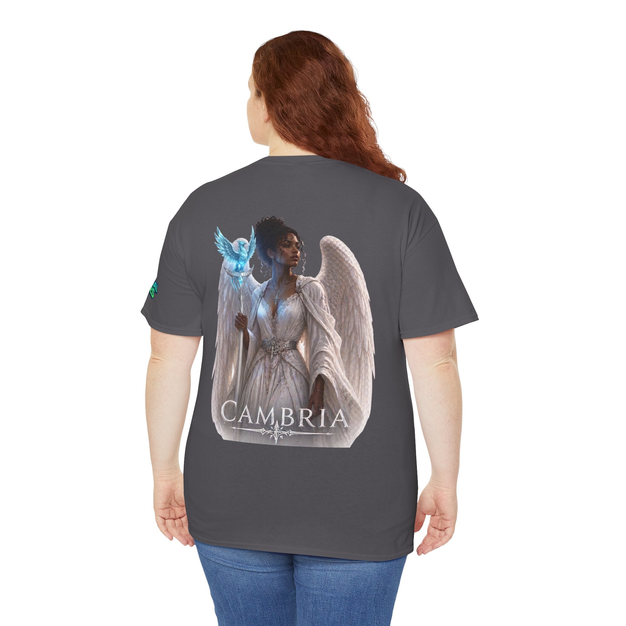 The Eternal Wars Graphic Tee – "Cambria" Winged Warrior Shirt