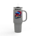 40oz Insulated Travel Mug — 'Fiercely Betta' Colorful Betta Fish Design
