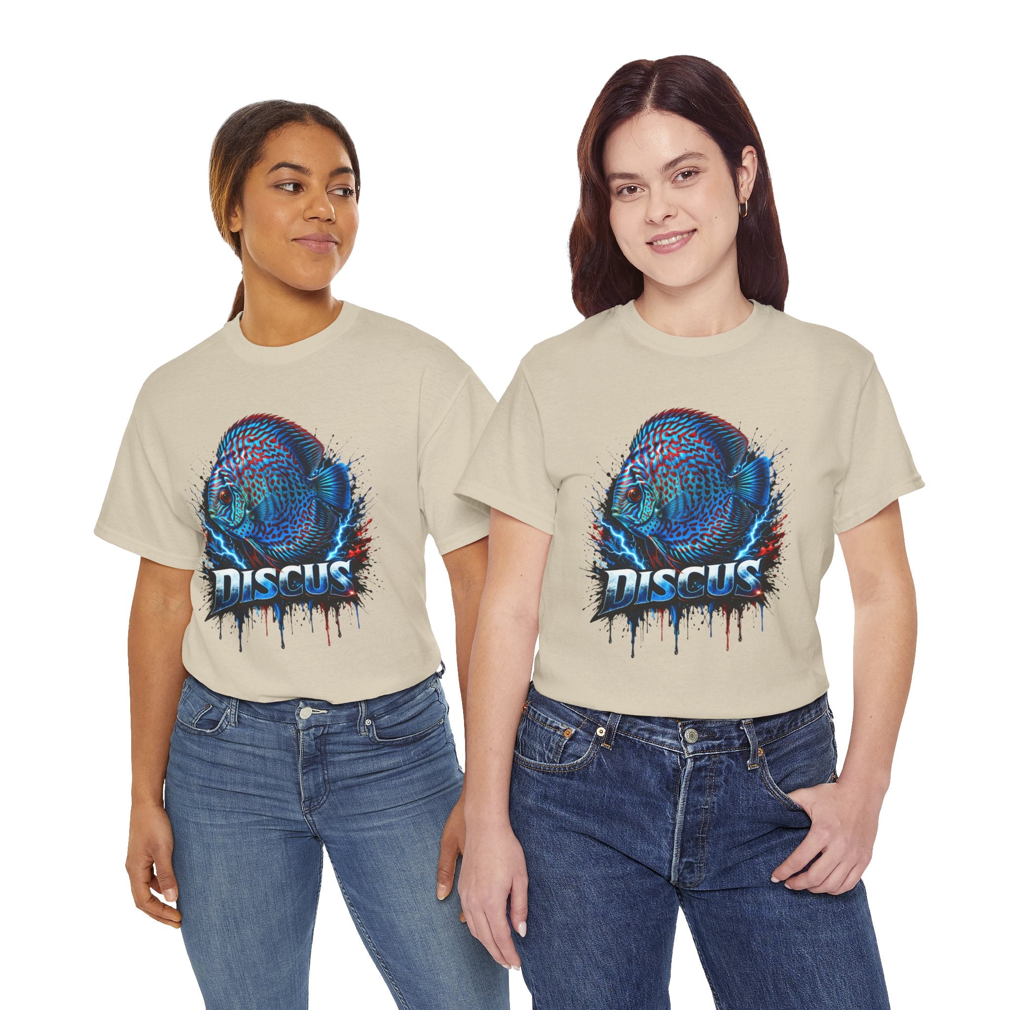 Discus Fish Graphic Tee - Vibrant Aquarium Fish Shirt