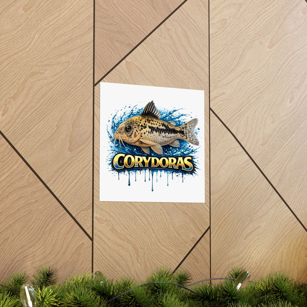 Corydoras Fish Matte Poster — Aquarium Lover Wall Art