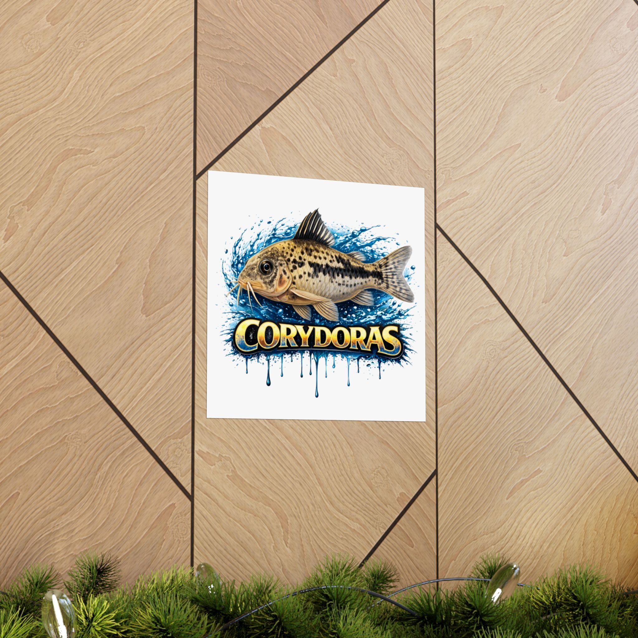 Corydoras Fish Matte Poster — Aquarium Lover Wall Art