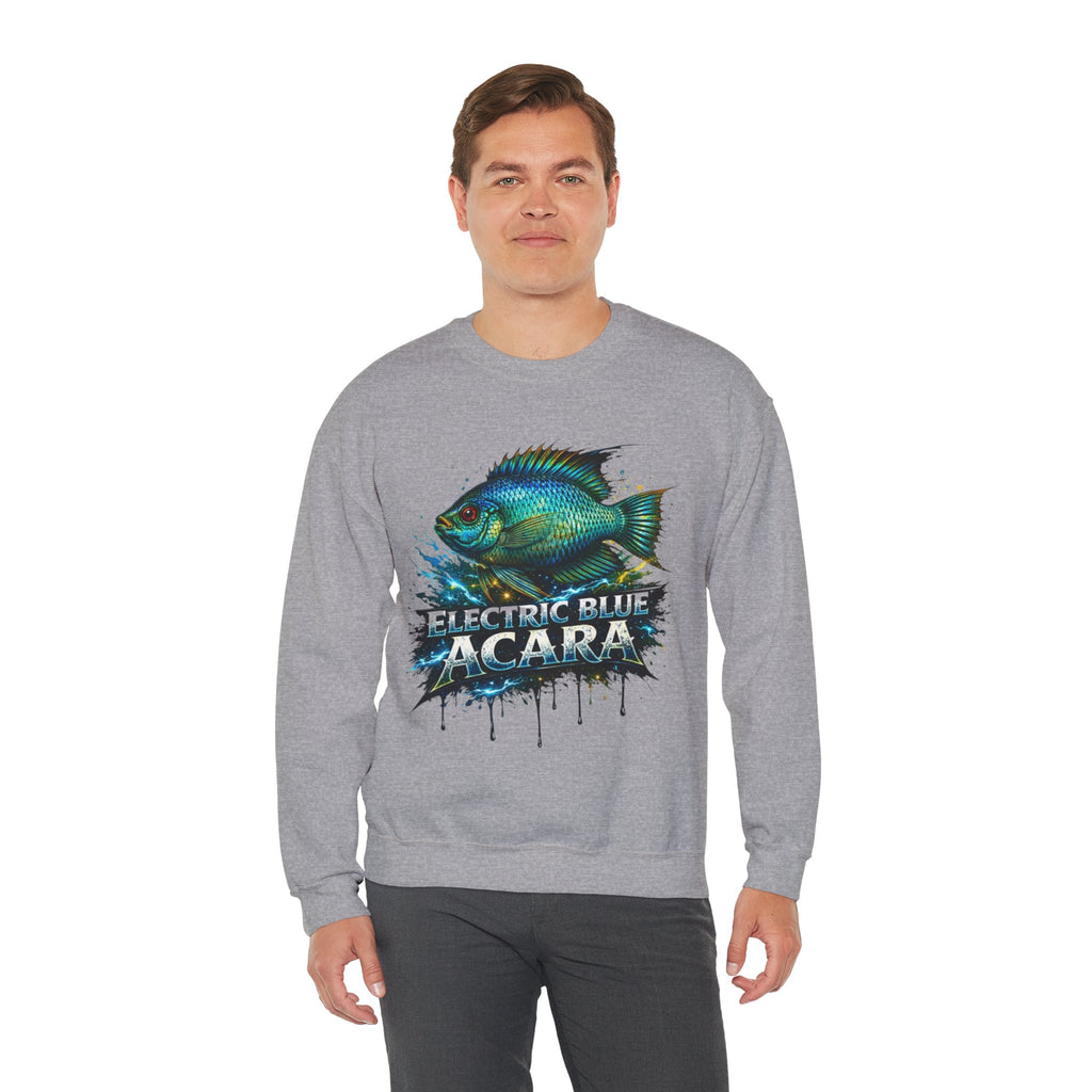 Electric Blue Acara – Heavy Blend™ Crewneck Sweatshirt