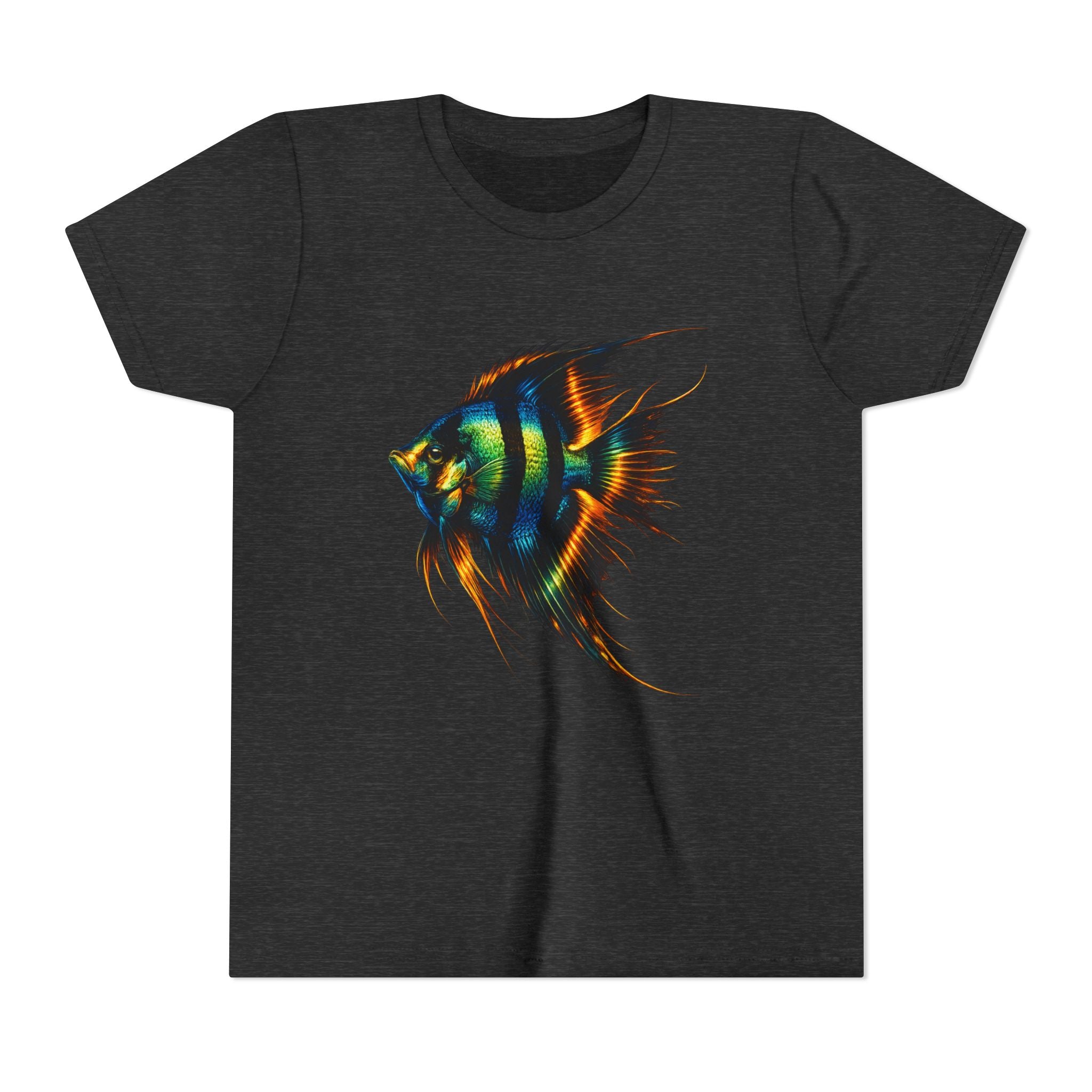 Angelfish Youth Tee – Colorful Aquarium Fish Graphic Shirt for Kids