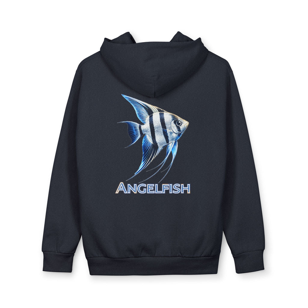 Angelfish Graphic Hoodie — Aquatic Fish Print Pullover