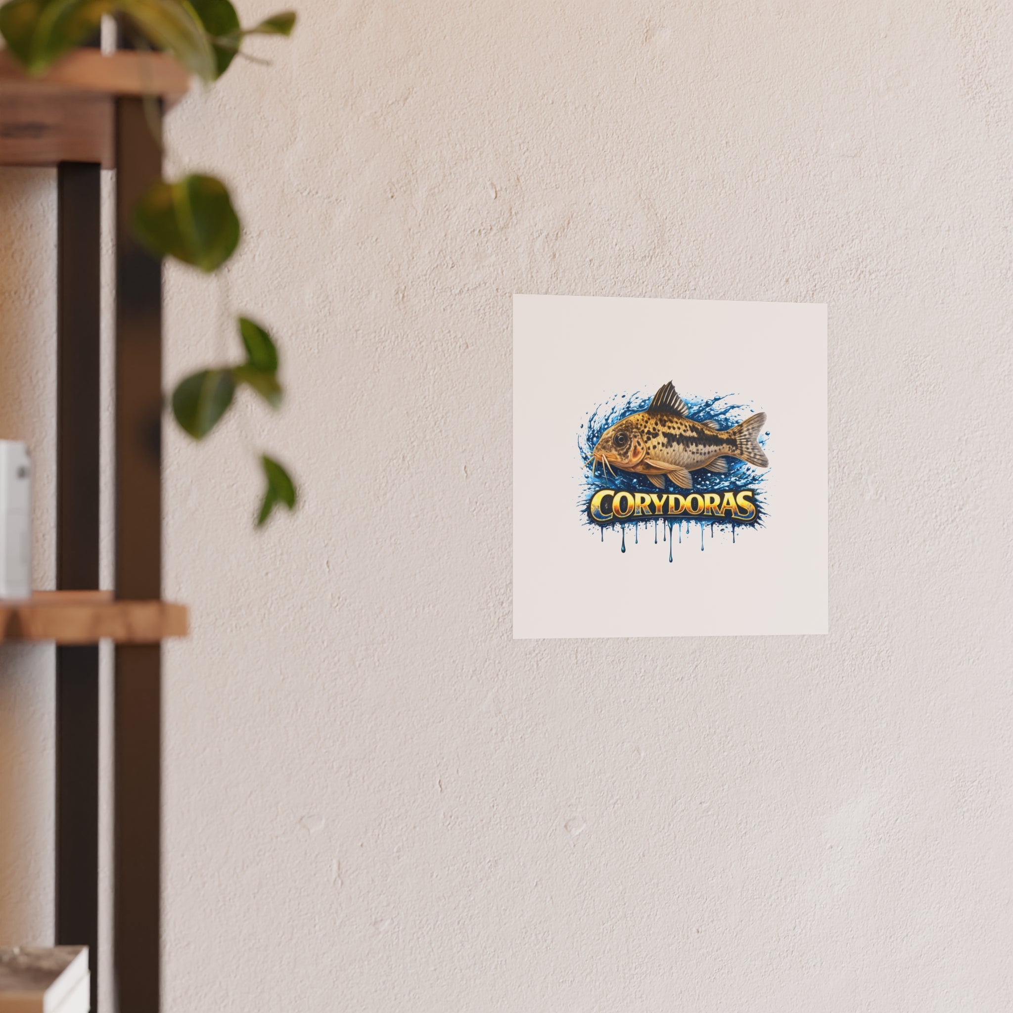 Corydoras Fish Poster — Decorative Aquarium Art Print (Satin/Matte)