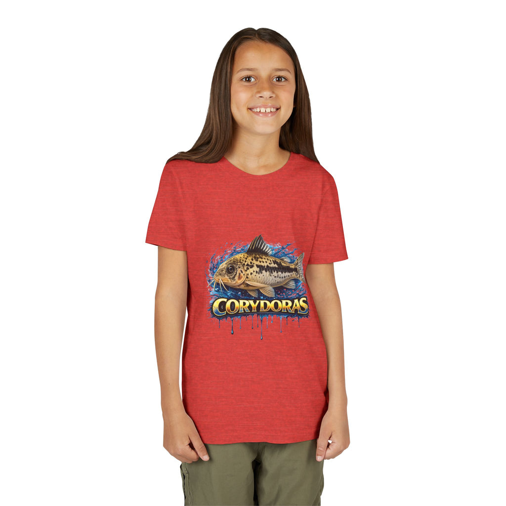 Corydoras Fish Youth Tee – Cute Aquarium Catfish Graphic Shirt