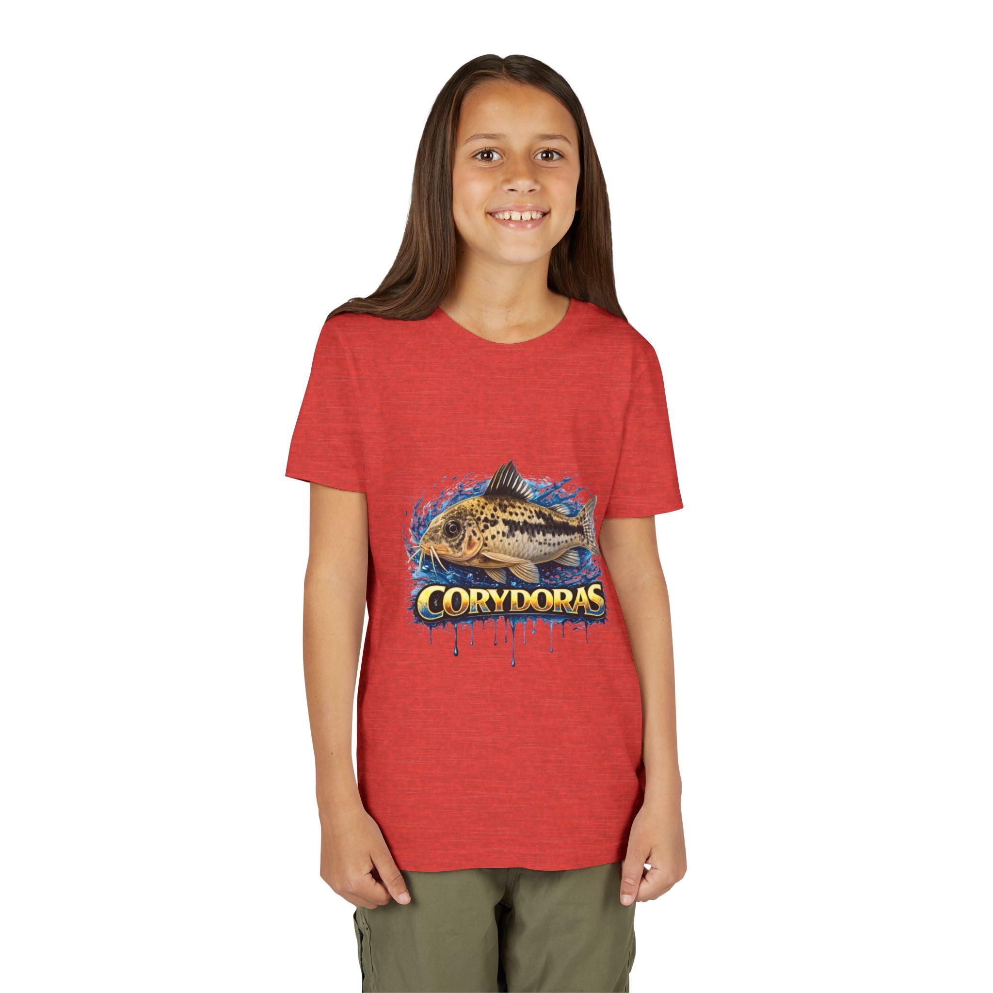 Corydoras Fish Youth Tee – Cute Aquarium Catfish Graphic Shirt