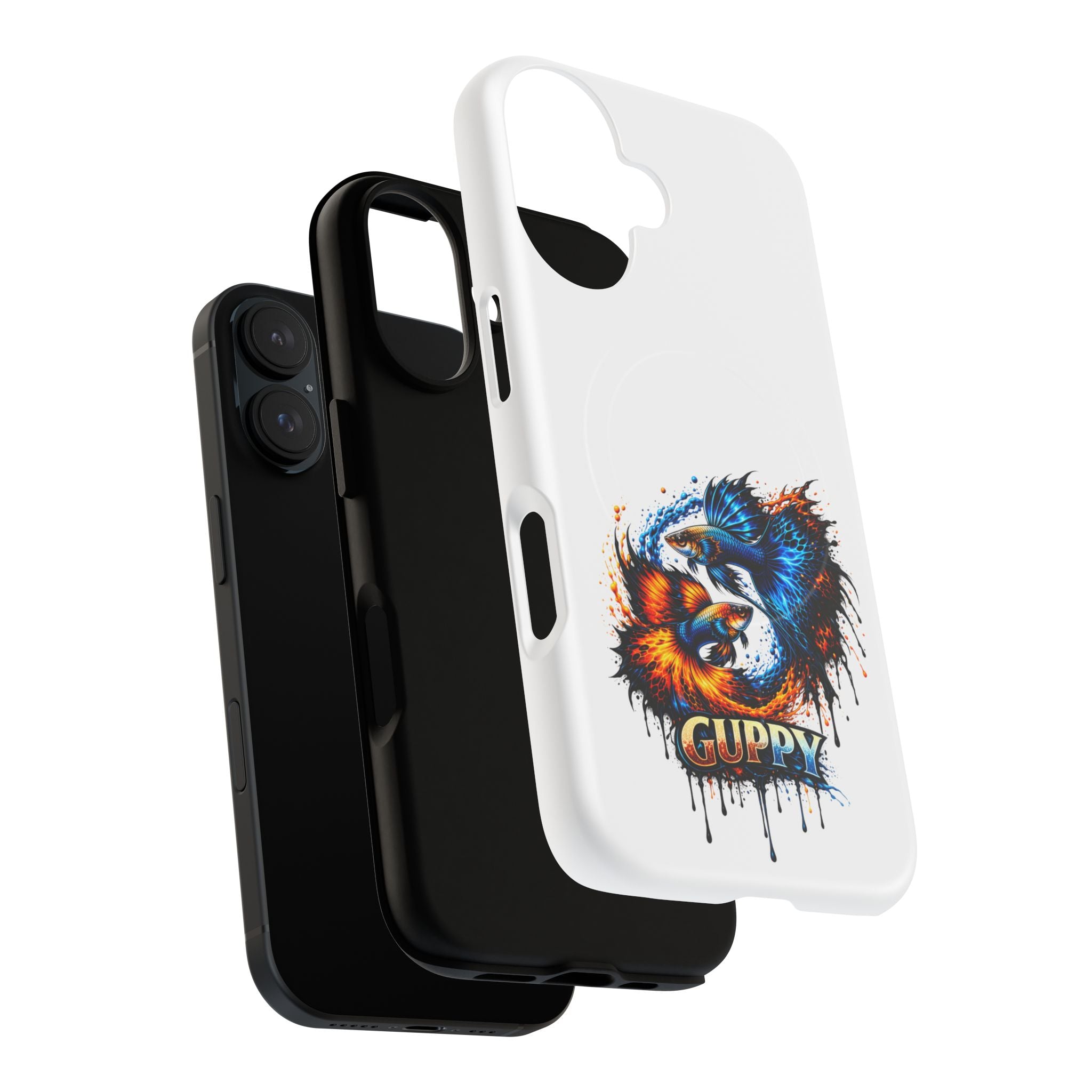 Fire & Ice Guppy – "Neon Flare" Magnetic Impact Case