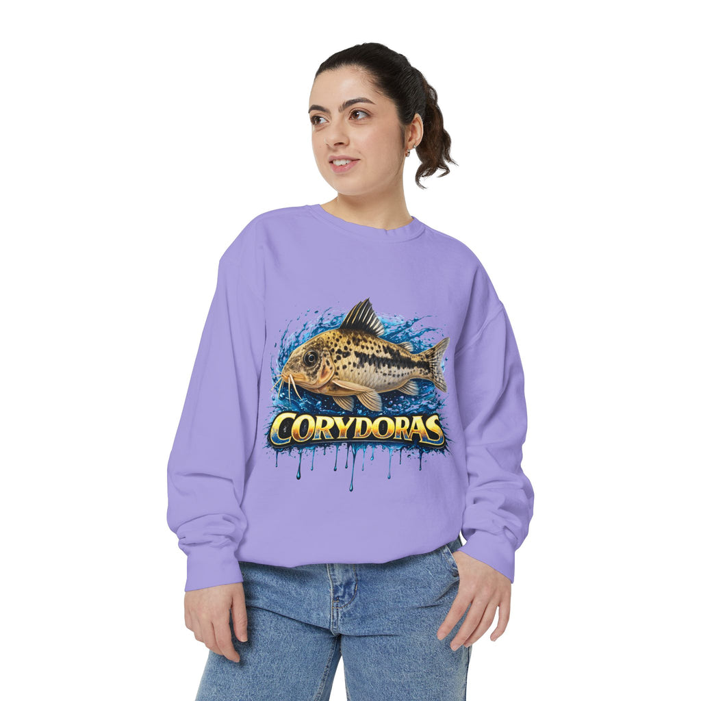 Corydoras Fish Sweatshirt — Aquatic Aquarium Catfish Graphic Crewneck