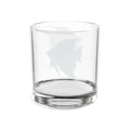 Engraved Whiskey Glass (10.5 oz) — Rustic Fish Silhouette Rocks Glass