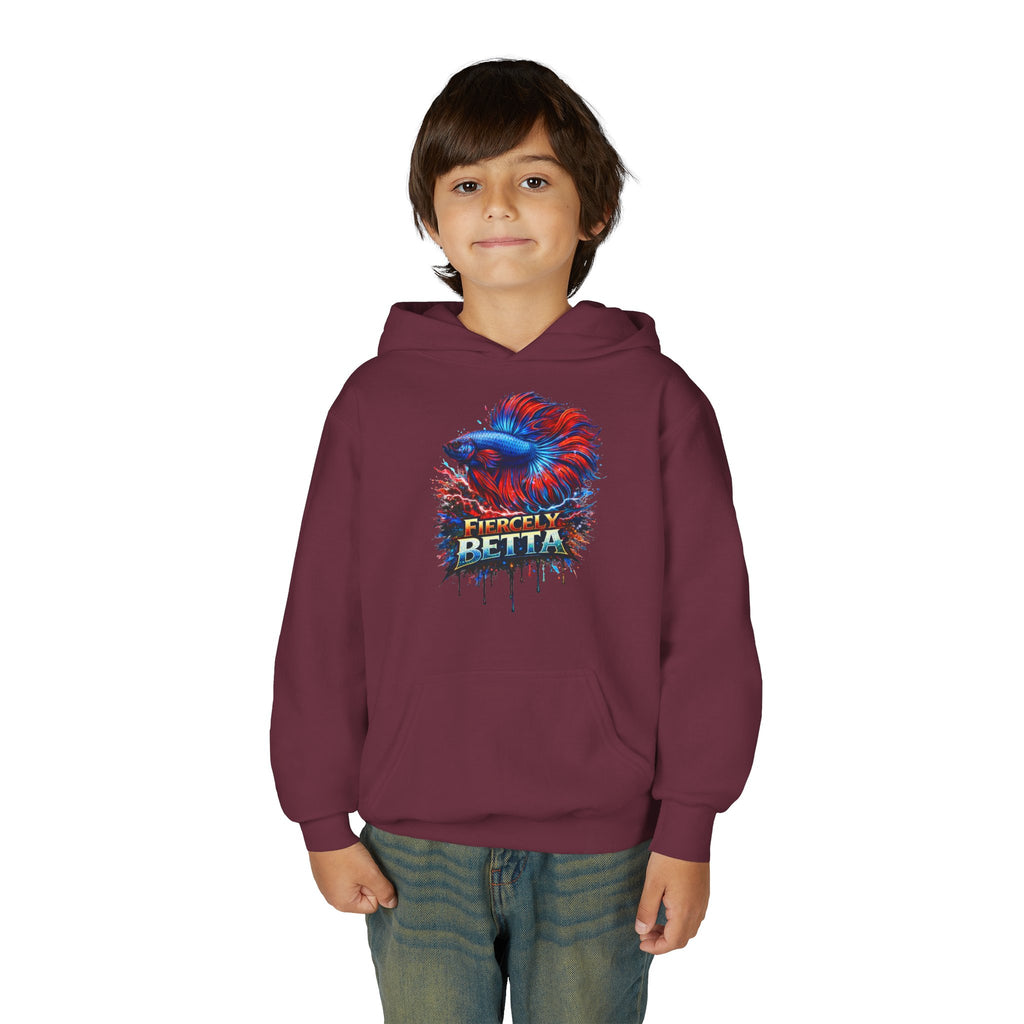 Fiercely Betta – Kids "Neon Flare" Fleece Hoodie