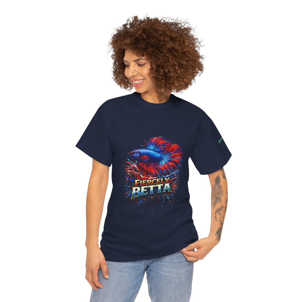Betta Fish T-Shirt — Fiercely Betta Colorful Aquarium Fish Tee