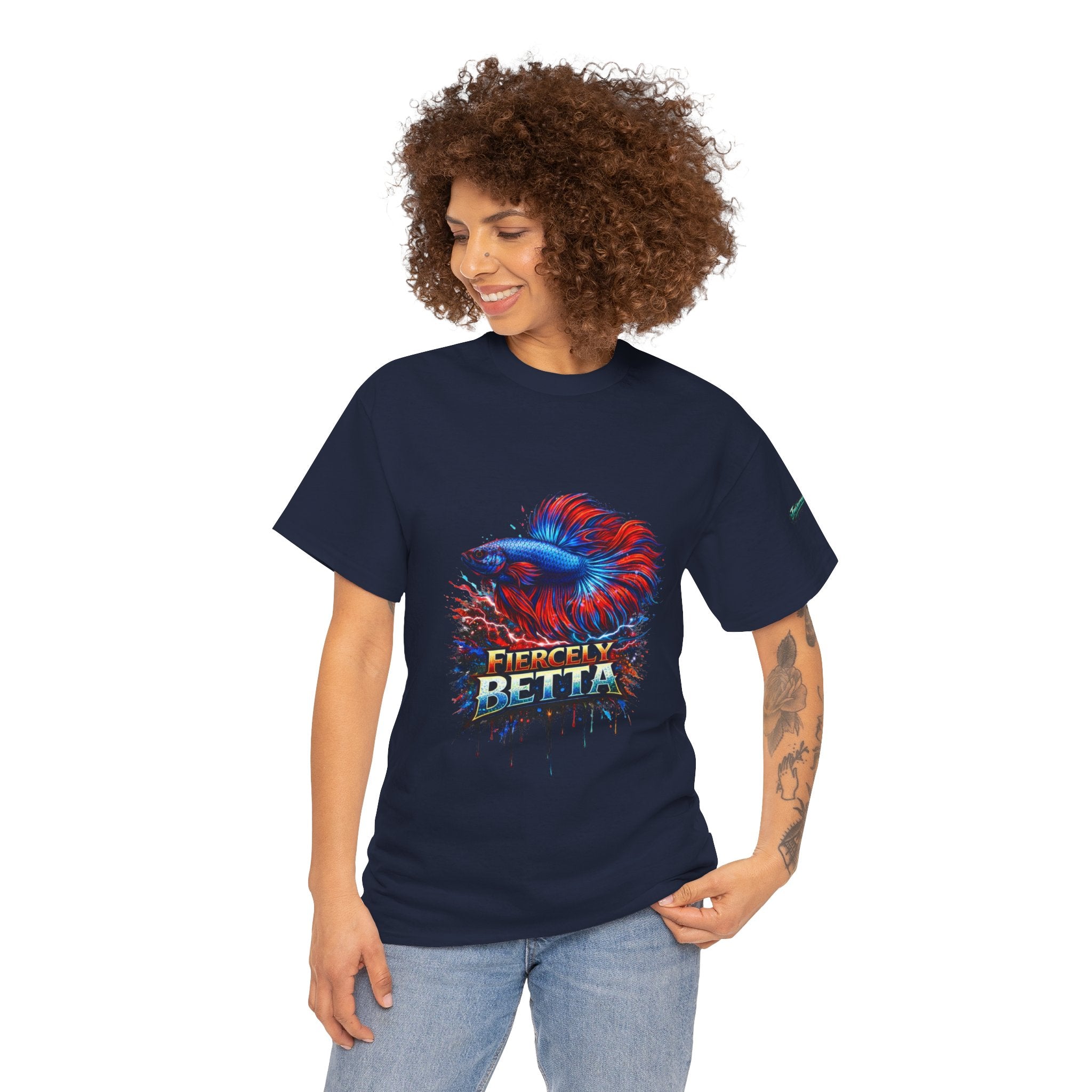 Betta Fish T-Shirt — Fiercely Betta Colorful Aquarium Fish Tee