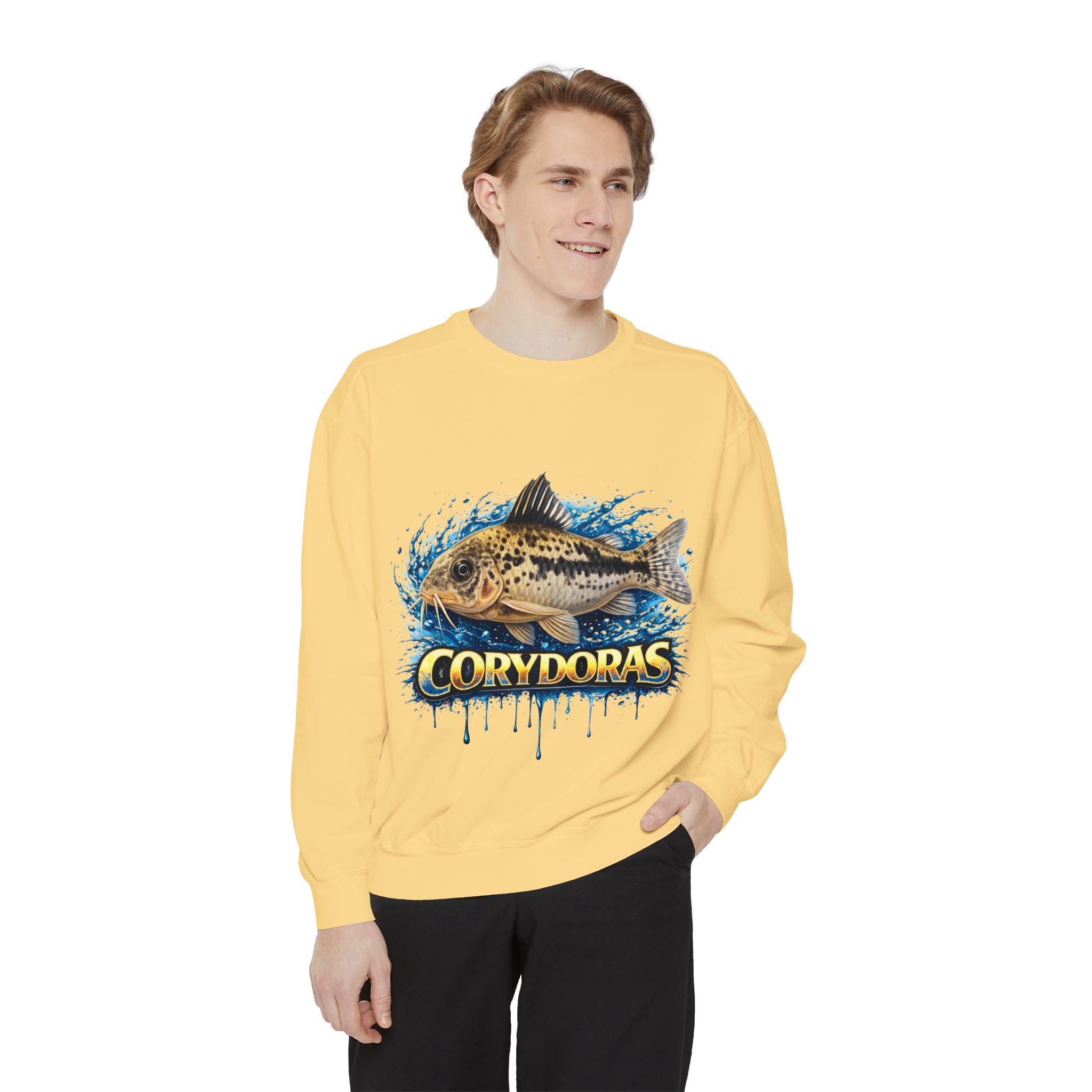 Corydoras Fish Sweatshirt — Aquatic Aquarium Catfish Graphic Crewneck