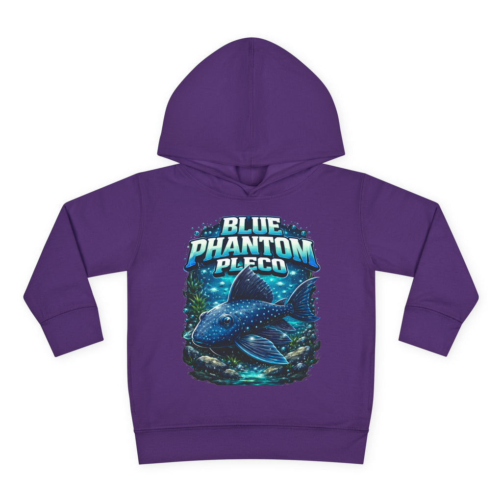 Toddler Hoodie — 'Blue Phantom Pleco' Cute Aquarium Fish Pullover