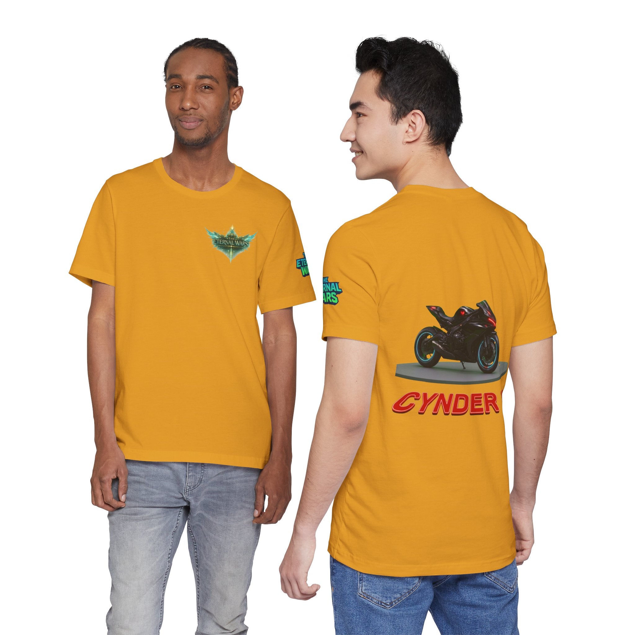 The Eternal Wars Motorcycle Tee — Cynder V Sportbike Graphic Shirt