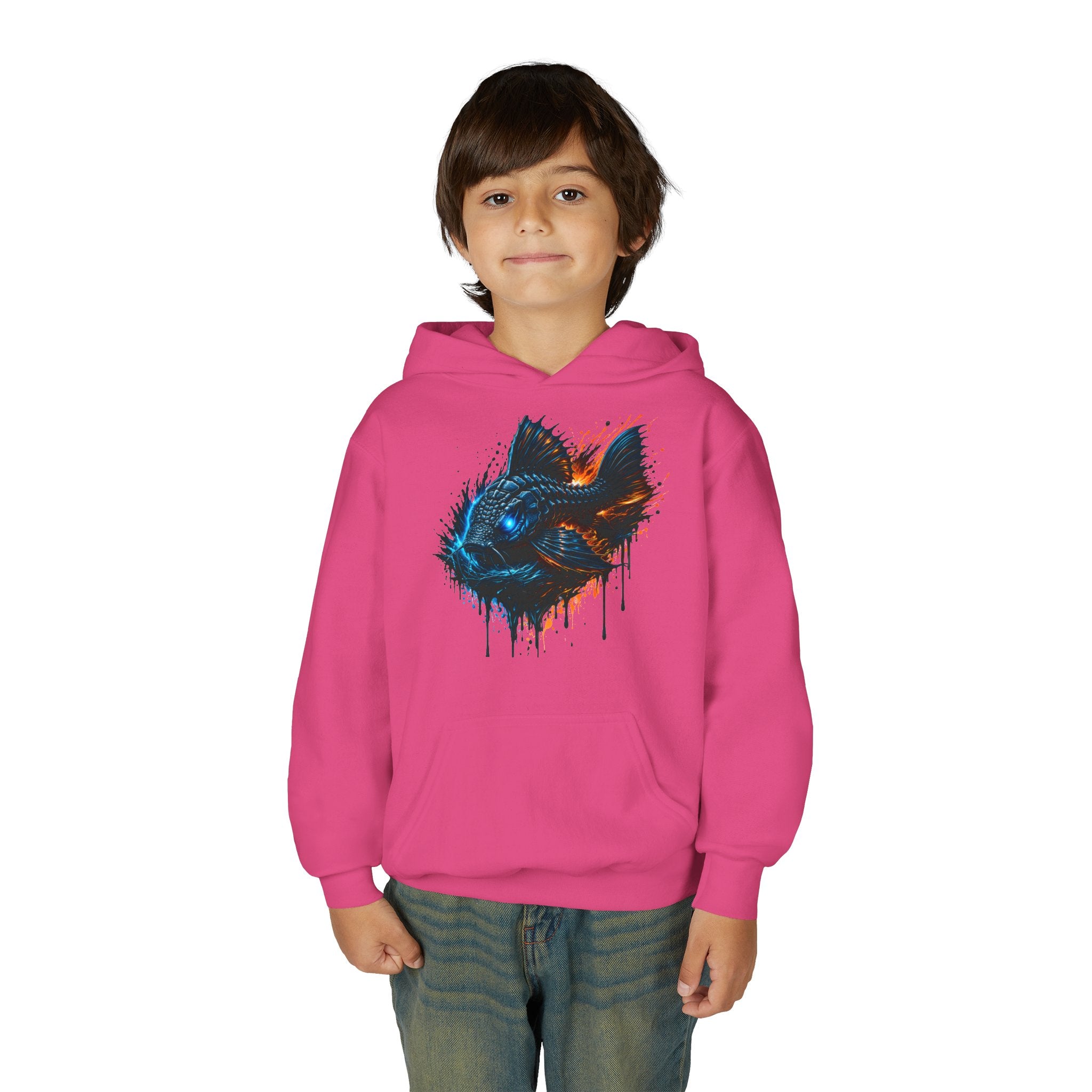 Armored Pleco L-185 – Youth Premium Hooded Sweatshirt