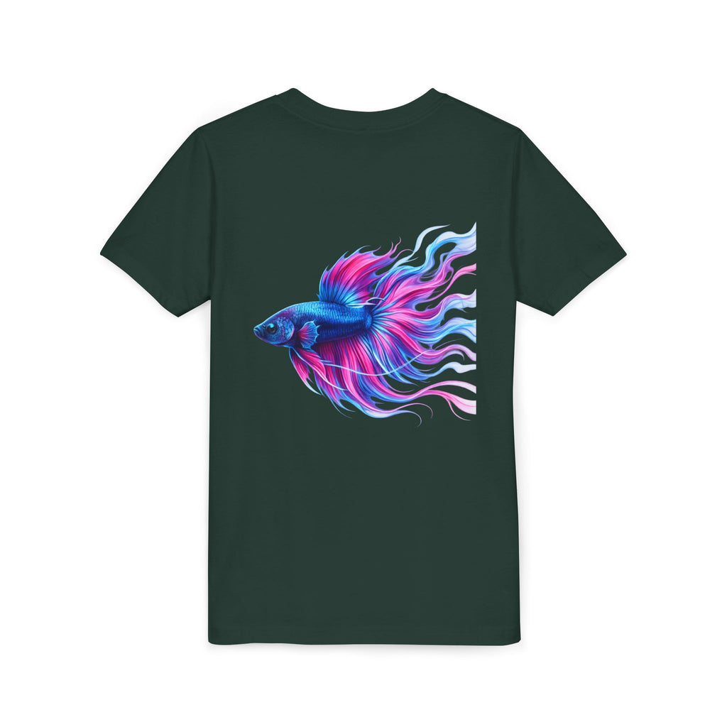 Youth Tee - Colorful Betta Fish Graphic Shirt