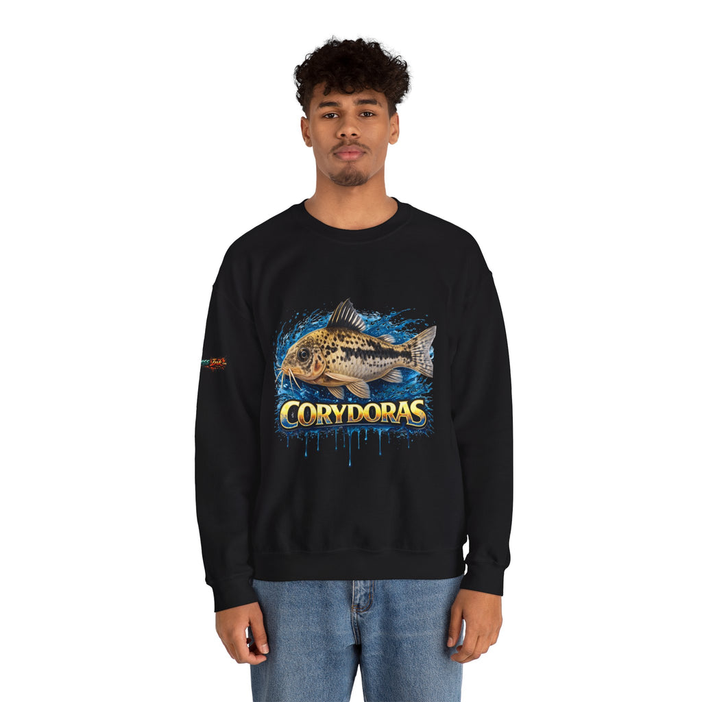 Peppered Corydoras Fish Crewneck Sweatshirt – Aquatic Aquarium Lover Tee