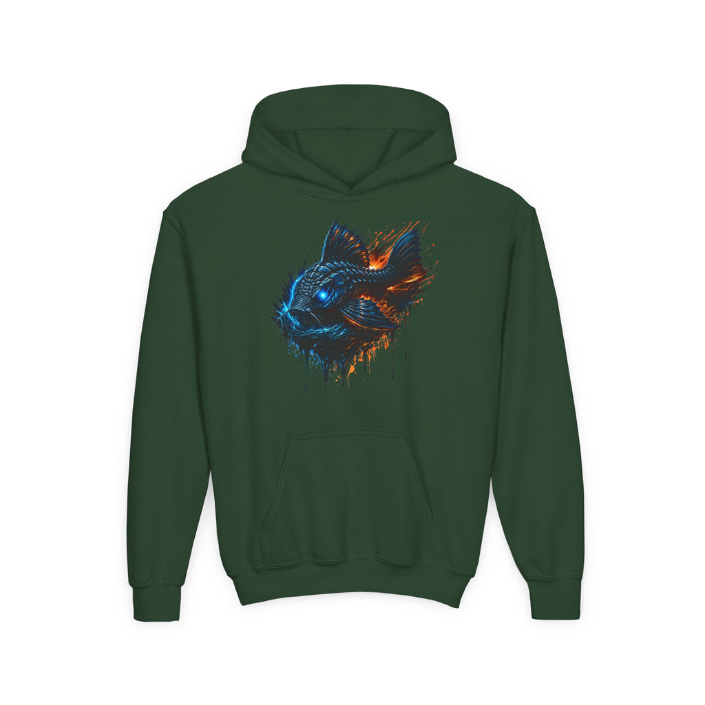 Armored Pleco L-185 – Youth Premium Hooded Sweatshirt