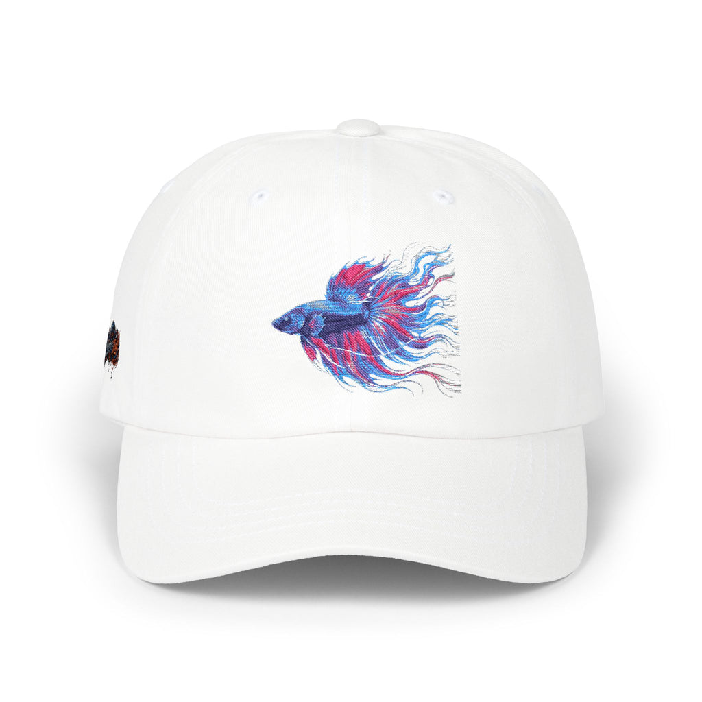 Betta Fish Dad Cap – Embroidered Color Splash Fish Baseball Hat