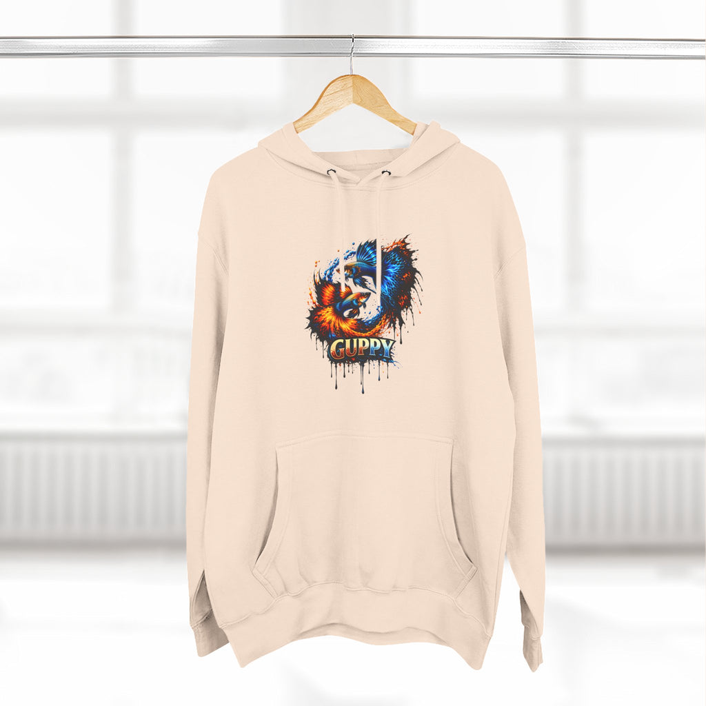 Fire & Ice Guppy – Premium Three-Panel Fleece Hoodie