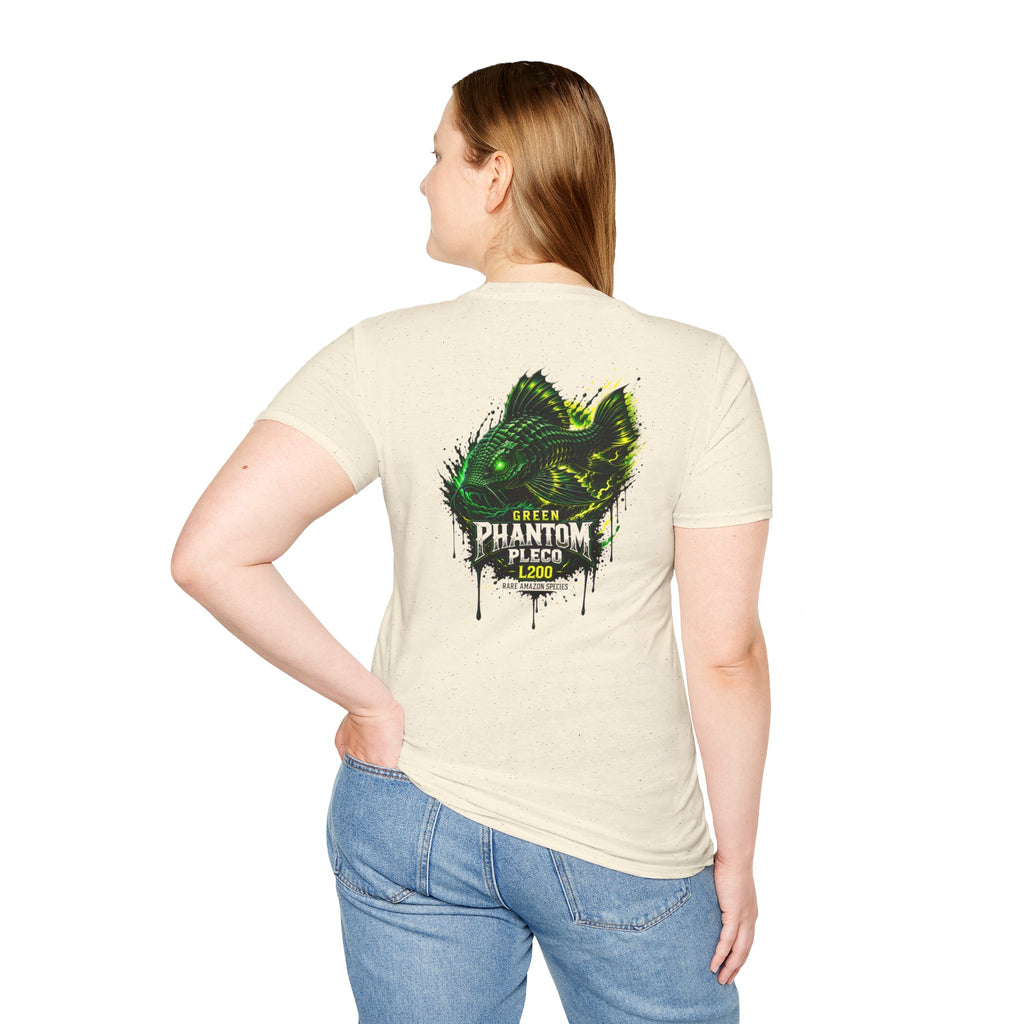 Green Phantom Pleco Tee — Graphic Fish Aquarium Shirt