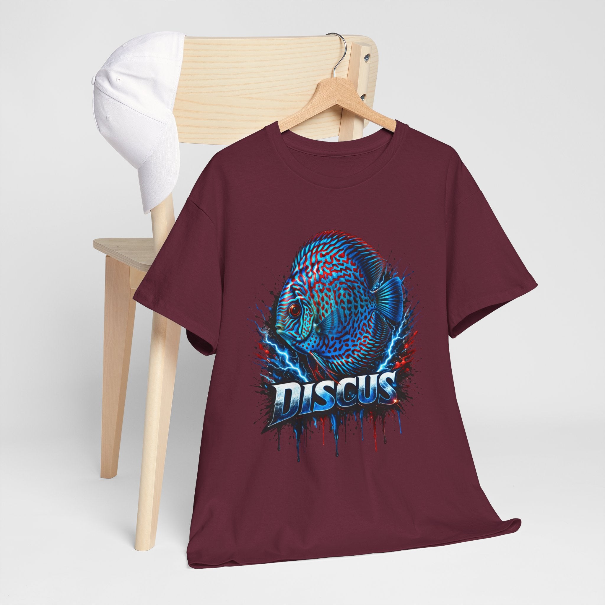 Discus Fish Graphic Tee - Vibrant Aquarium Fish Shirt