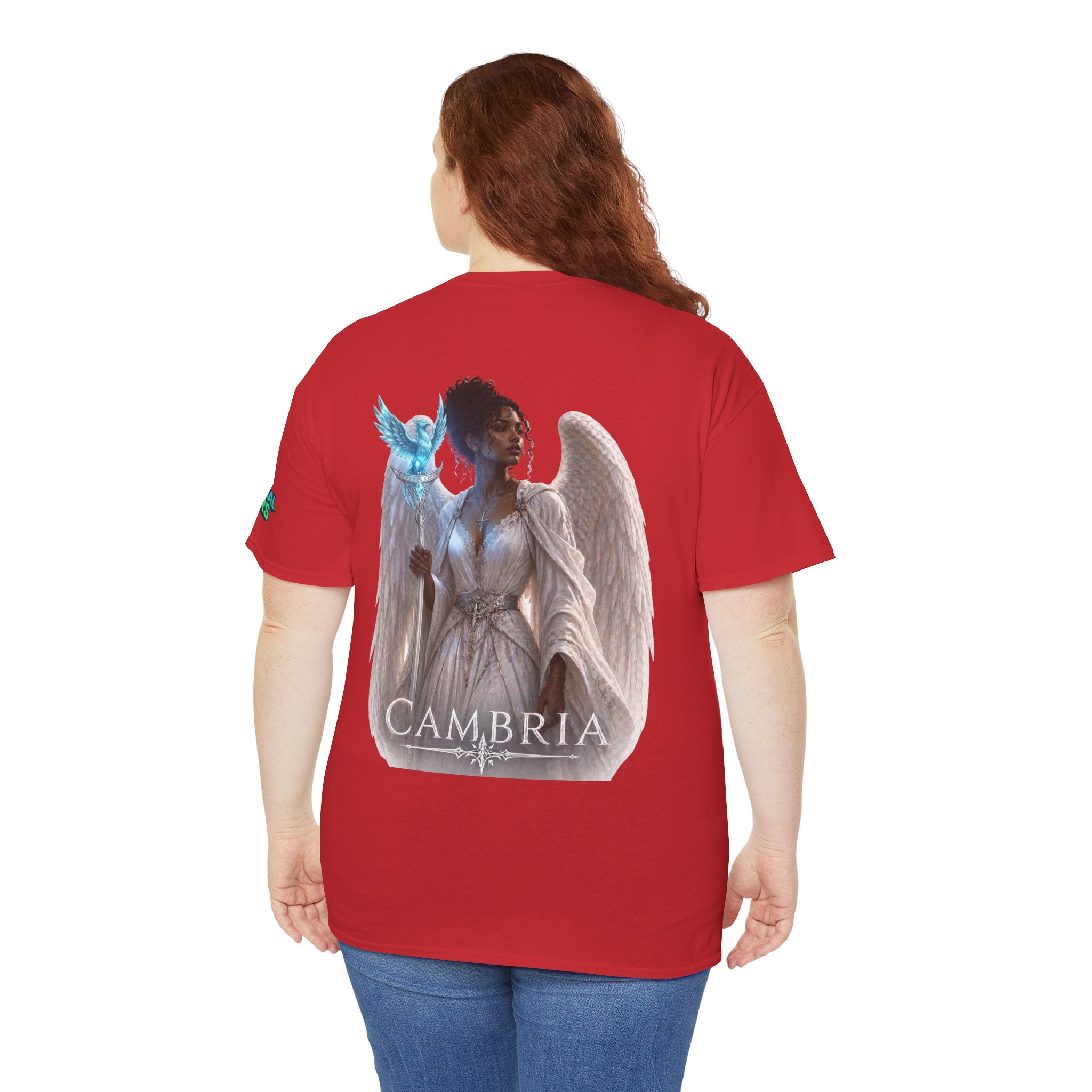 The Eternal Wars Graphic Tee – "Cambria" Winged Warrior Shirt