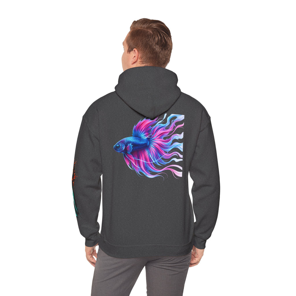 Electric Paint Betta — Artisan Series Hoodie — Inverness Ink Graphic Pullover