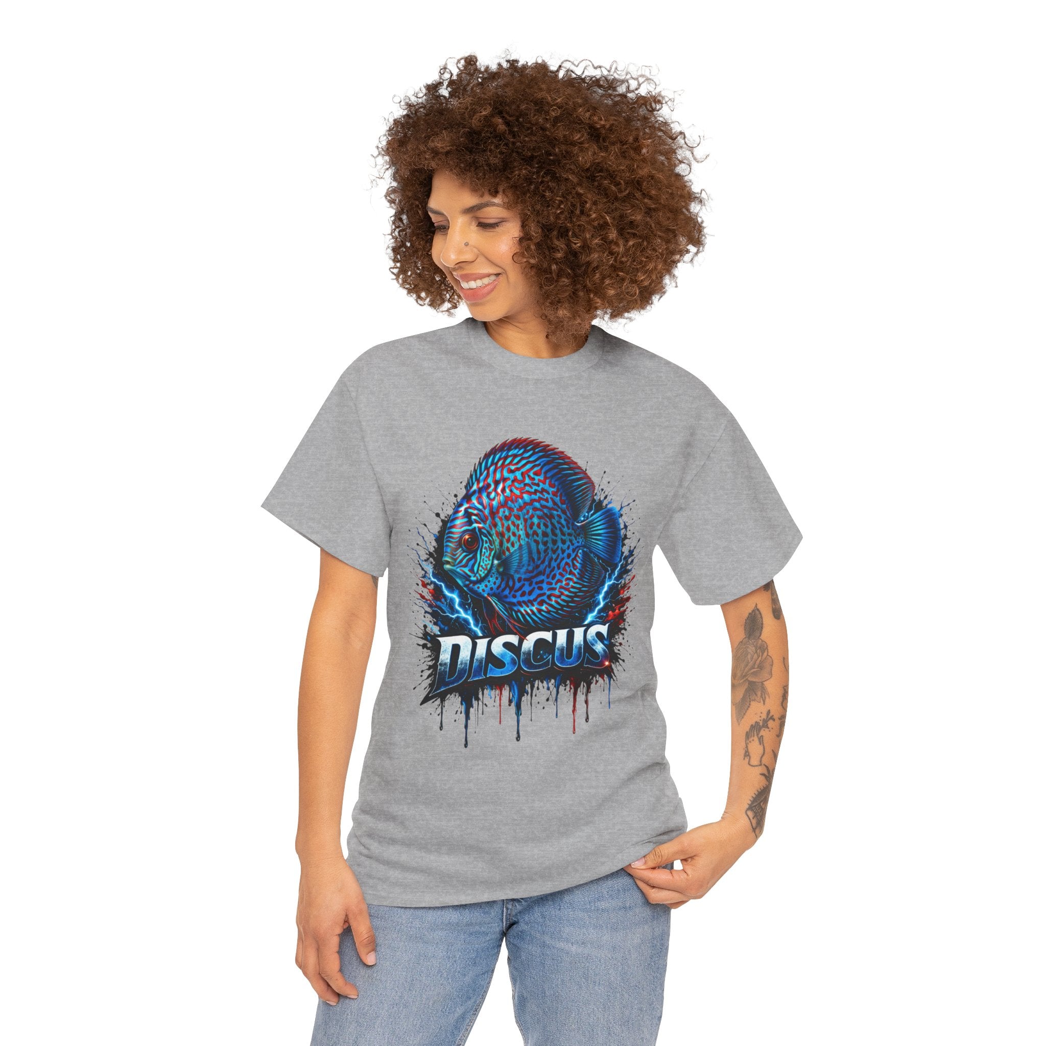 Discus Fish Graphic Tee - Vibrant Aquarium Fish Shirt