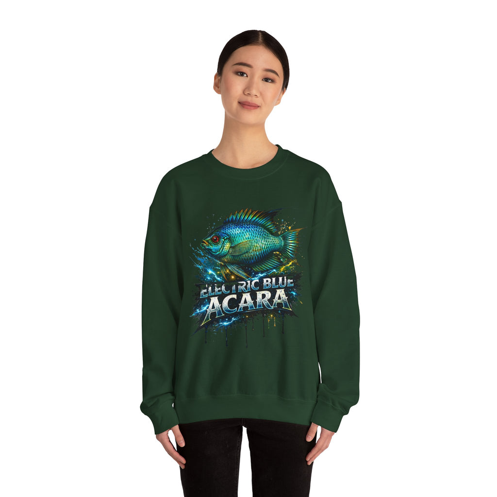 Electric Blue Acara – Heavy Blend™ Crewneck Sweatshirt