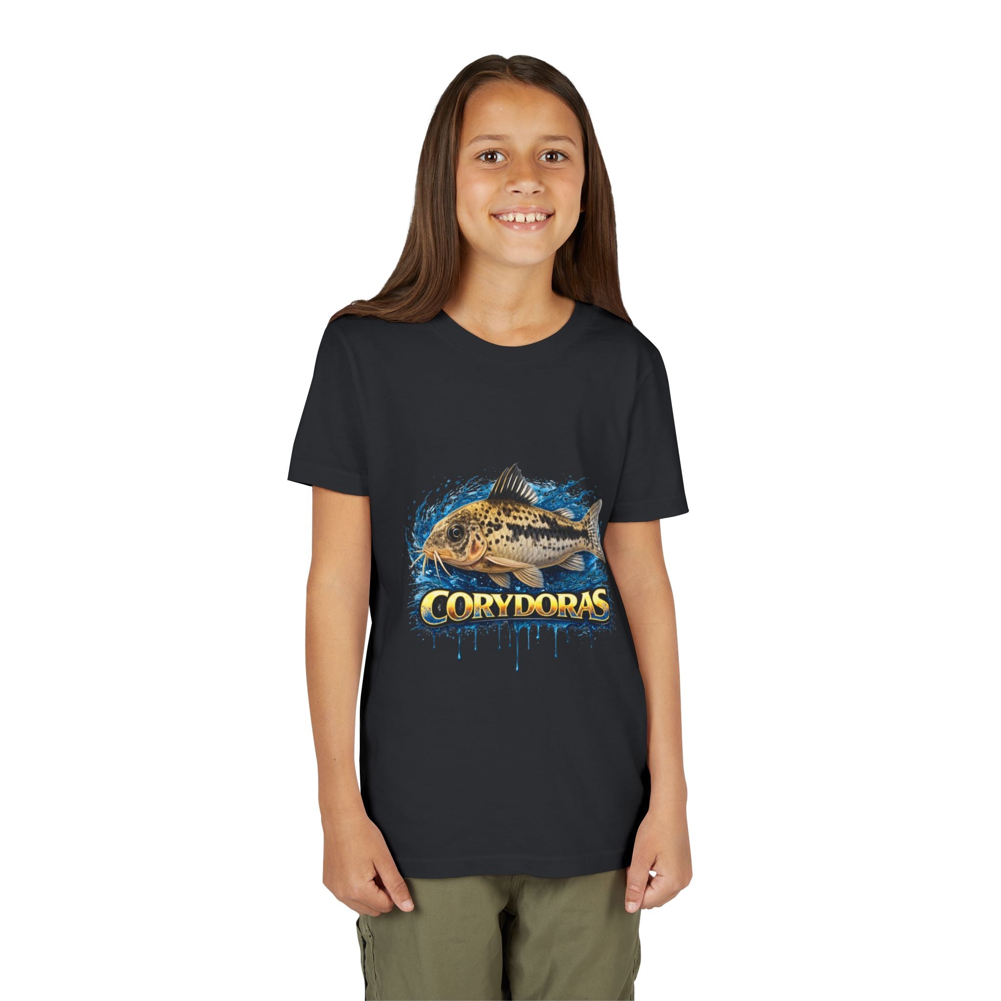 Corydoras Fish Youth Tee – Cute Aquarium Catfish Graphic Shirt