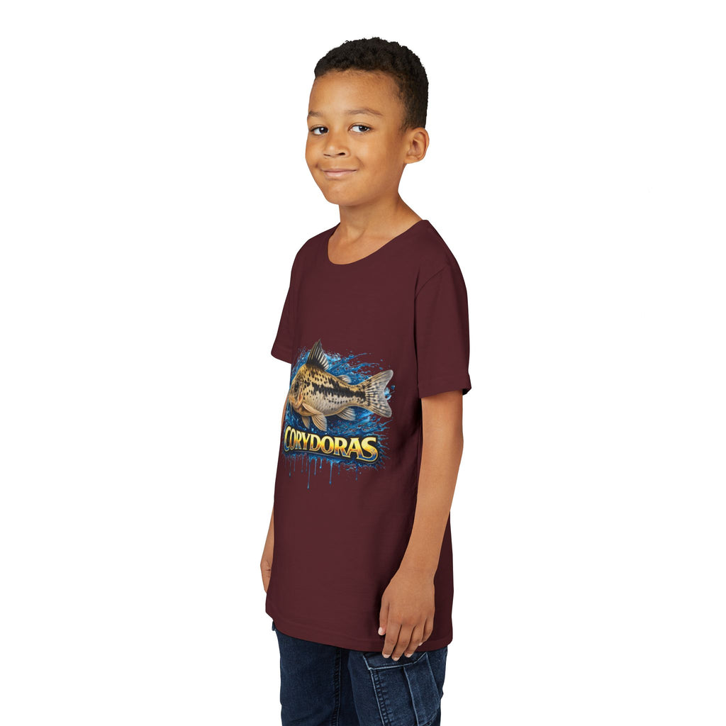 Corydoras Fish Youth Tee – Cute Aquarium Catfish Graphic Shirt