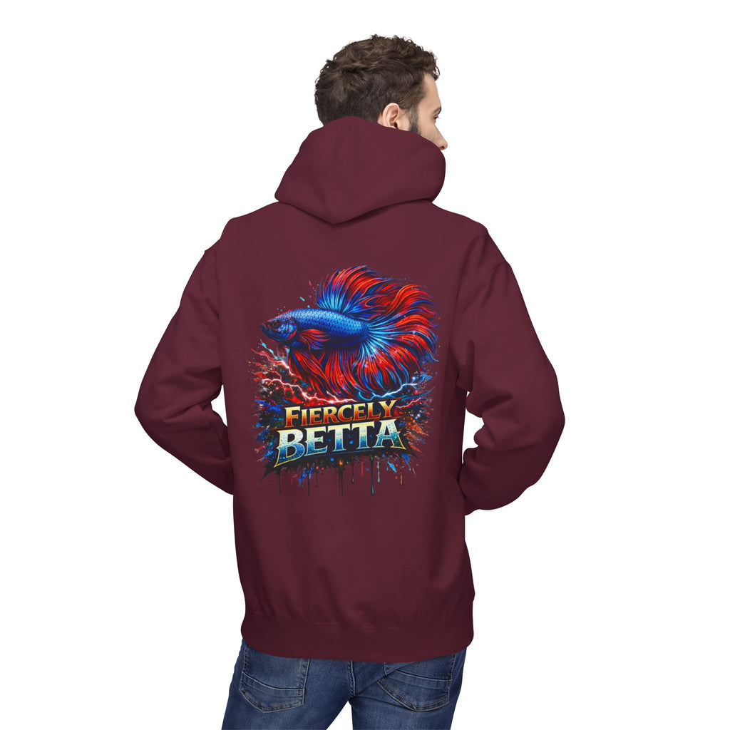 Fiercely Betta Hoodie – Colorful Betta Fish Graphic Pullover