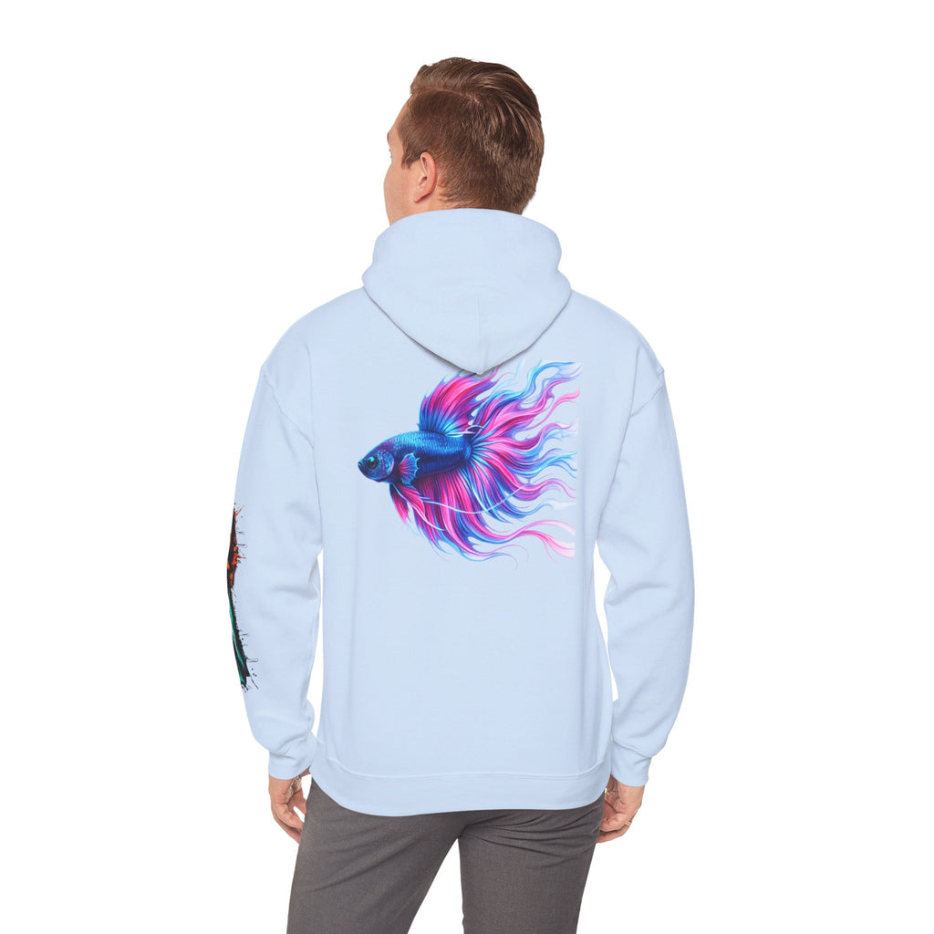 Electric Paint Betta — Artisan Series Hoodie — Inverness Ink Graphic Pullover
