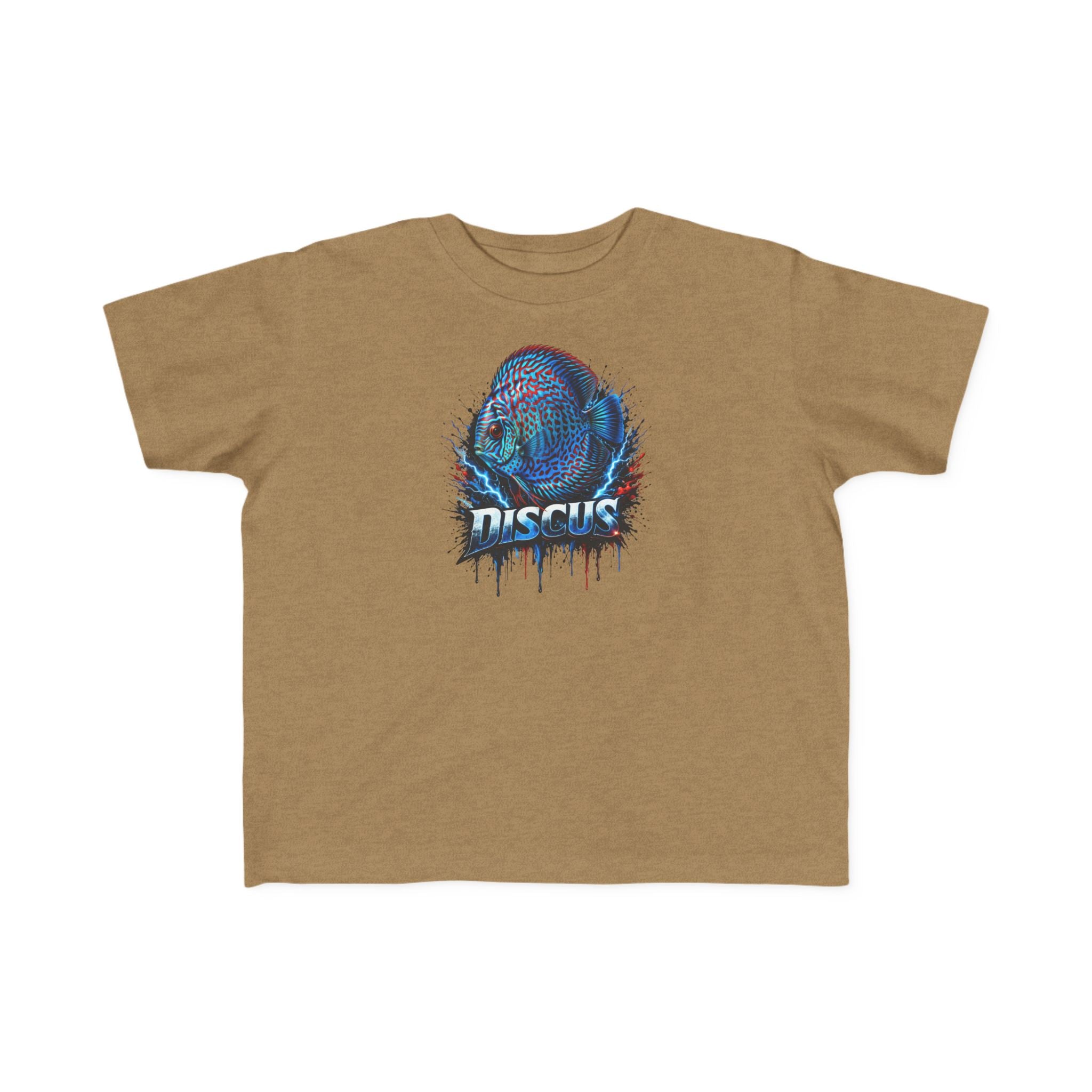 Discus Fish Toddler Tee — Colorful Aquarium Graphic Shirt