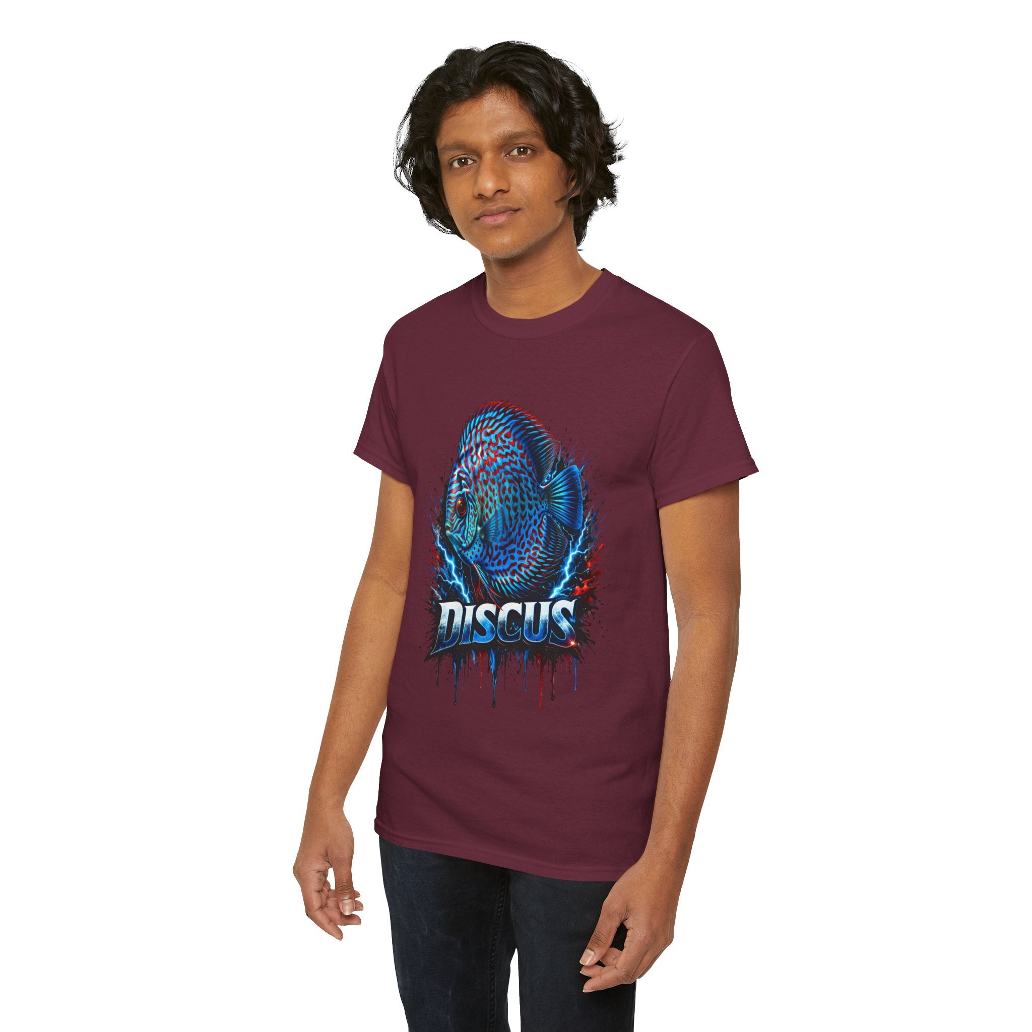 Discus Fish Graphic Tee - Vibrant Aquarium Fish Shirt