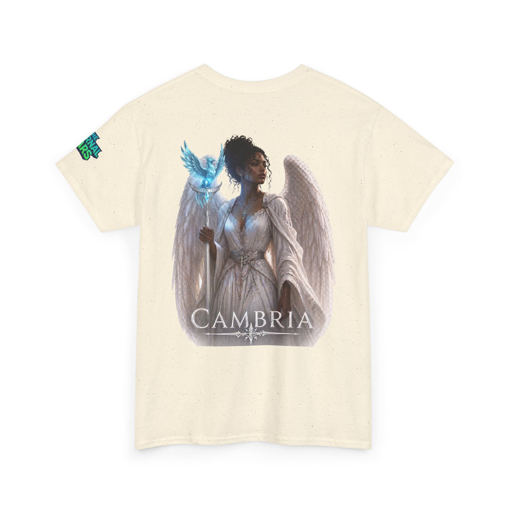 The Eternal Wars Graphic Tee – "Cambria" Winged Warrior Shirt
