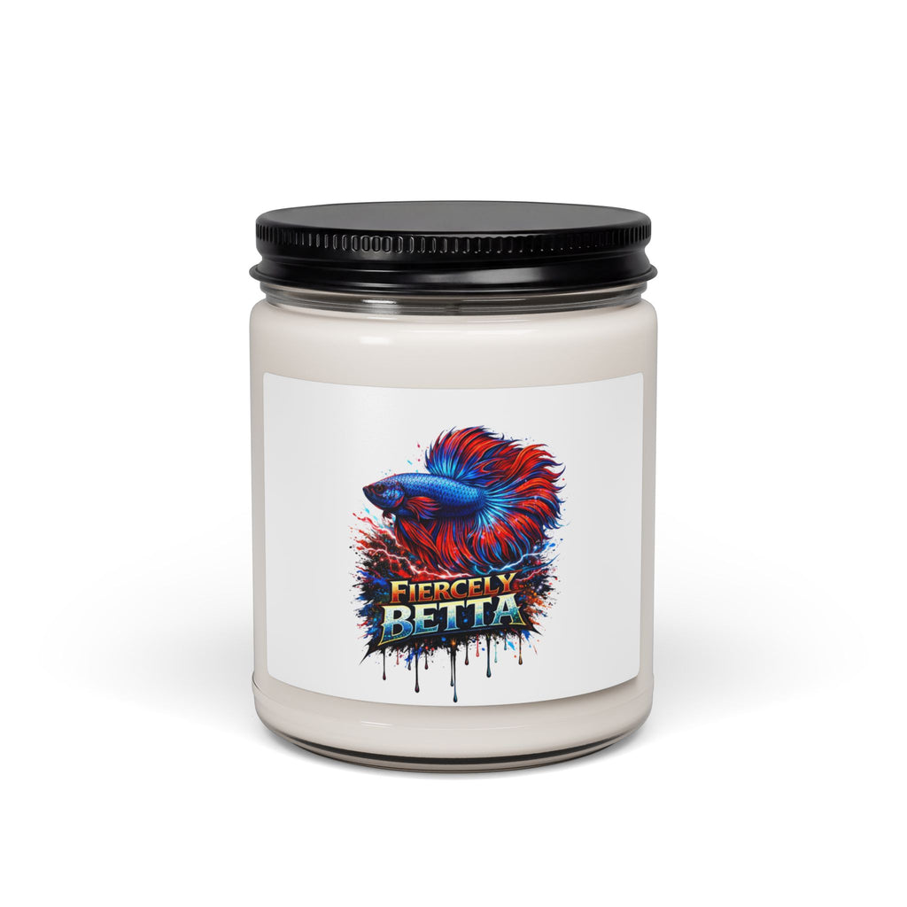 Fiercely Betta – Premium "Neon Flare" Soy Candle — 9oz Scented Jar Candle