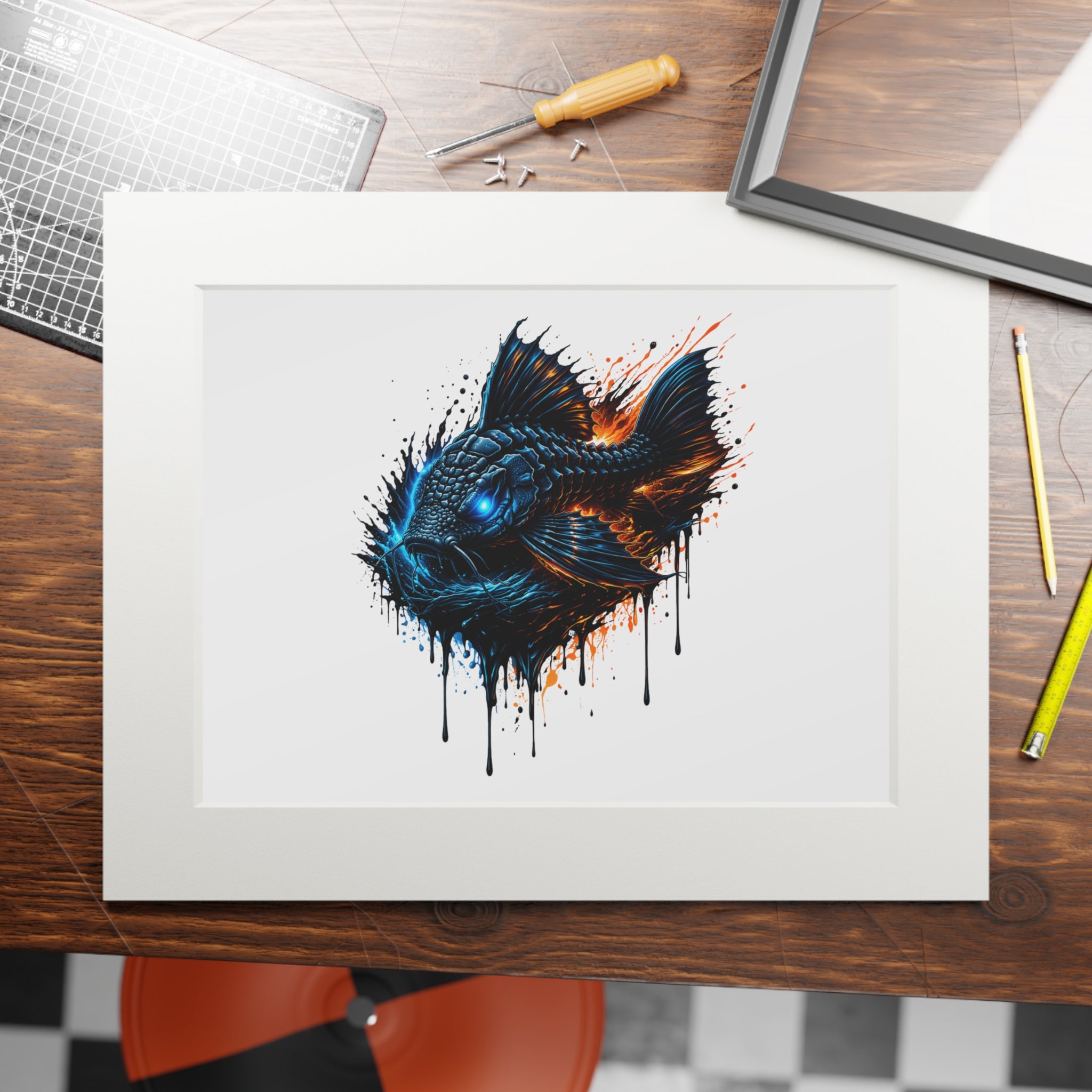 Armored Pleco L-185 – Premium Matted Fine Art Print