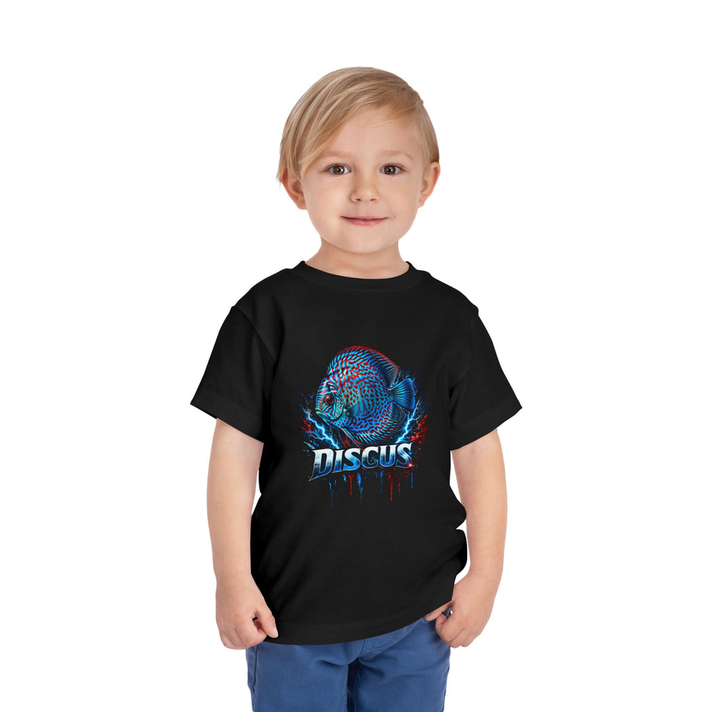Toddler Tee - Colorful Discus Fish Graphic "Discus"