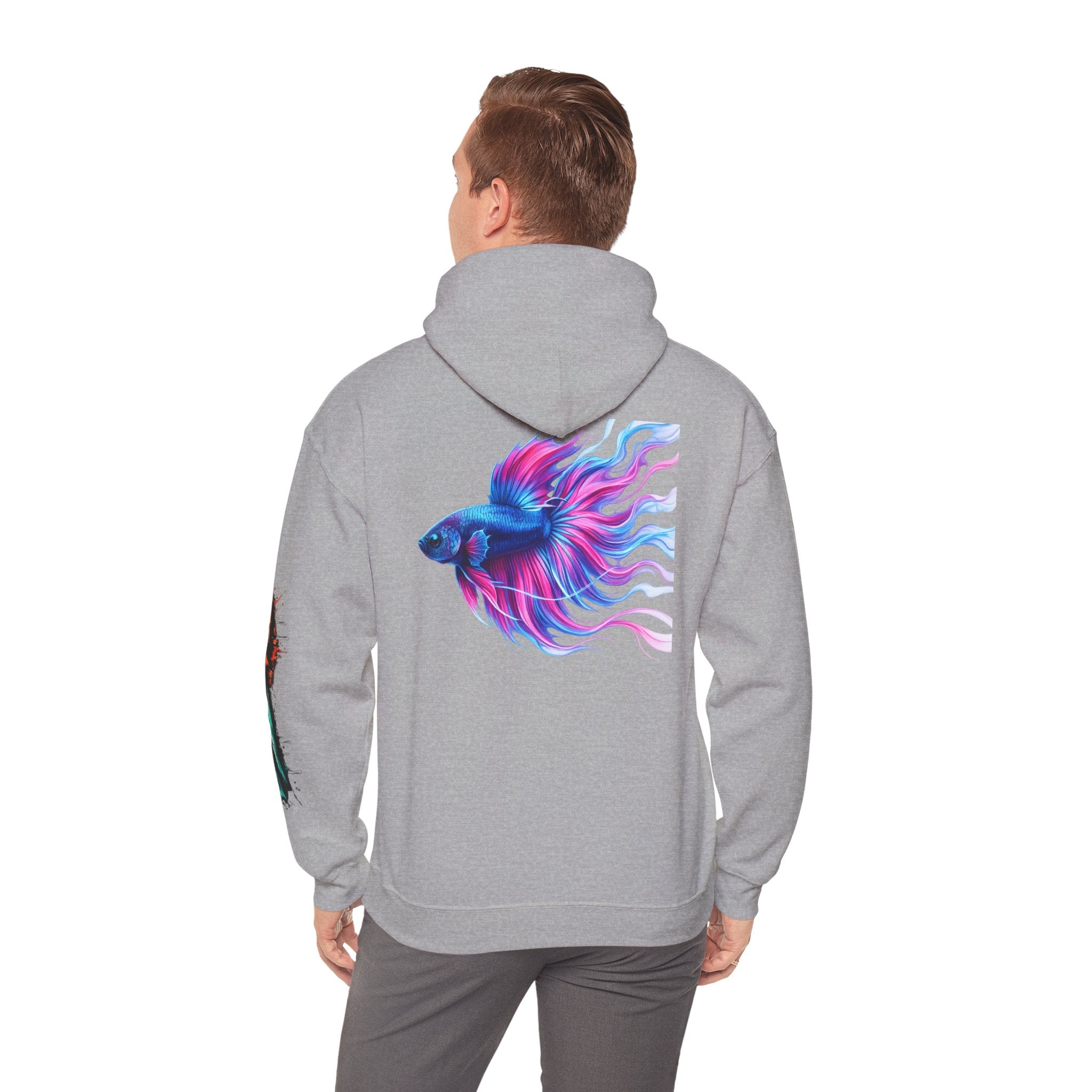 Electric Paint Betta — Artisan Series Hoodie — Inverness Ink Graphic Pullover