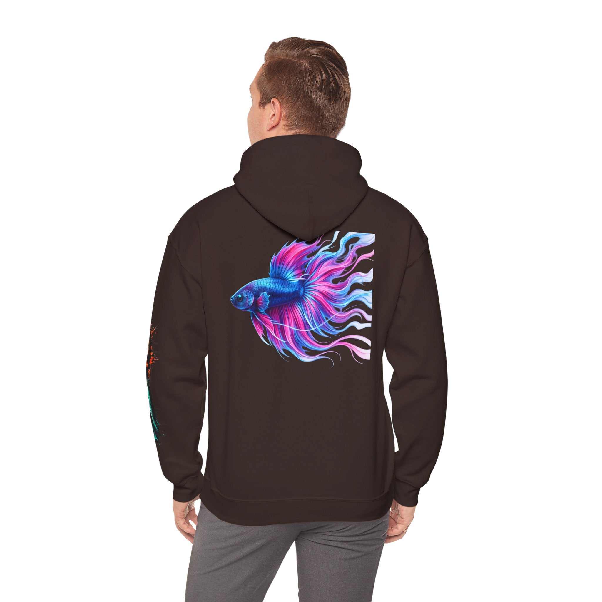 Electric Paint Betta — Artisan Series Hoodie — Inverness Ink Graphic Pullover