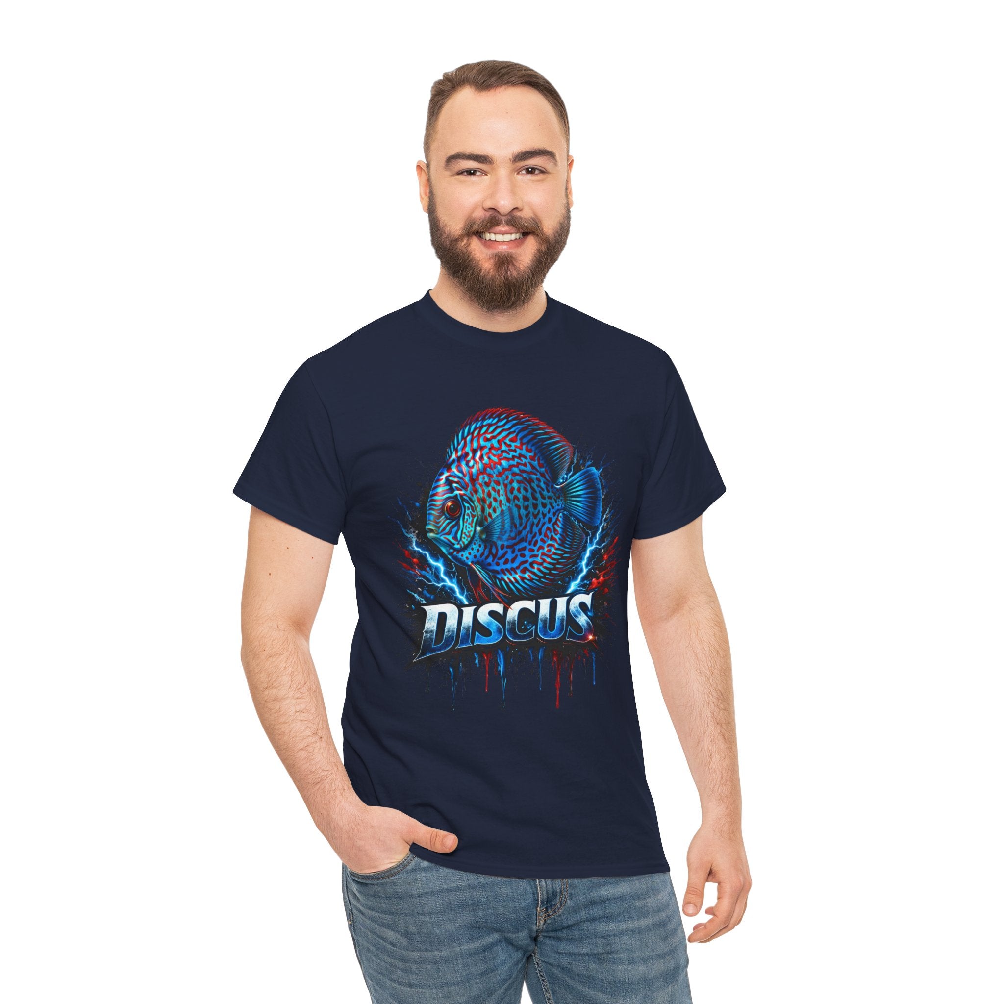 Discus Fish Graphic Tee - Vibrant Aquarium Fish Shirt