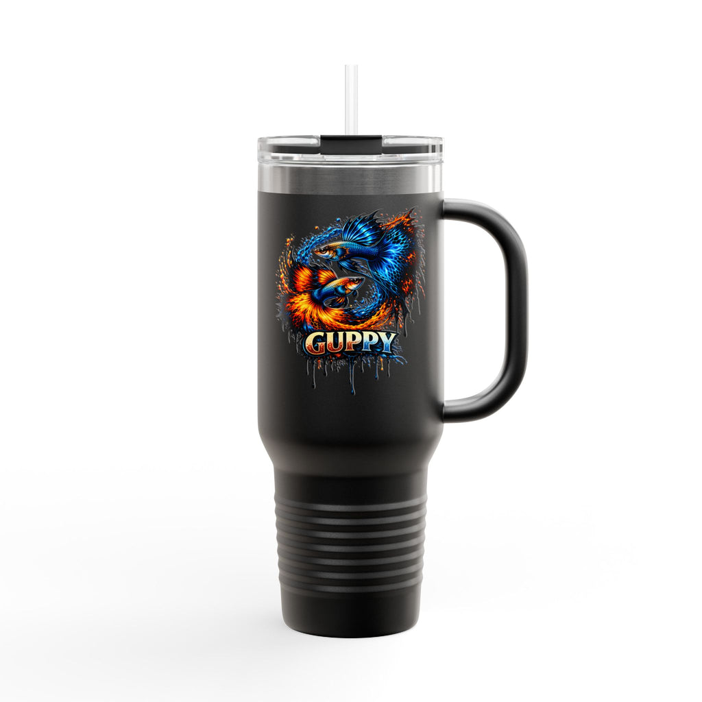 Fire & Ice Guppy – "Neon Flare" 40oz Insulated Travel Mug