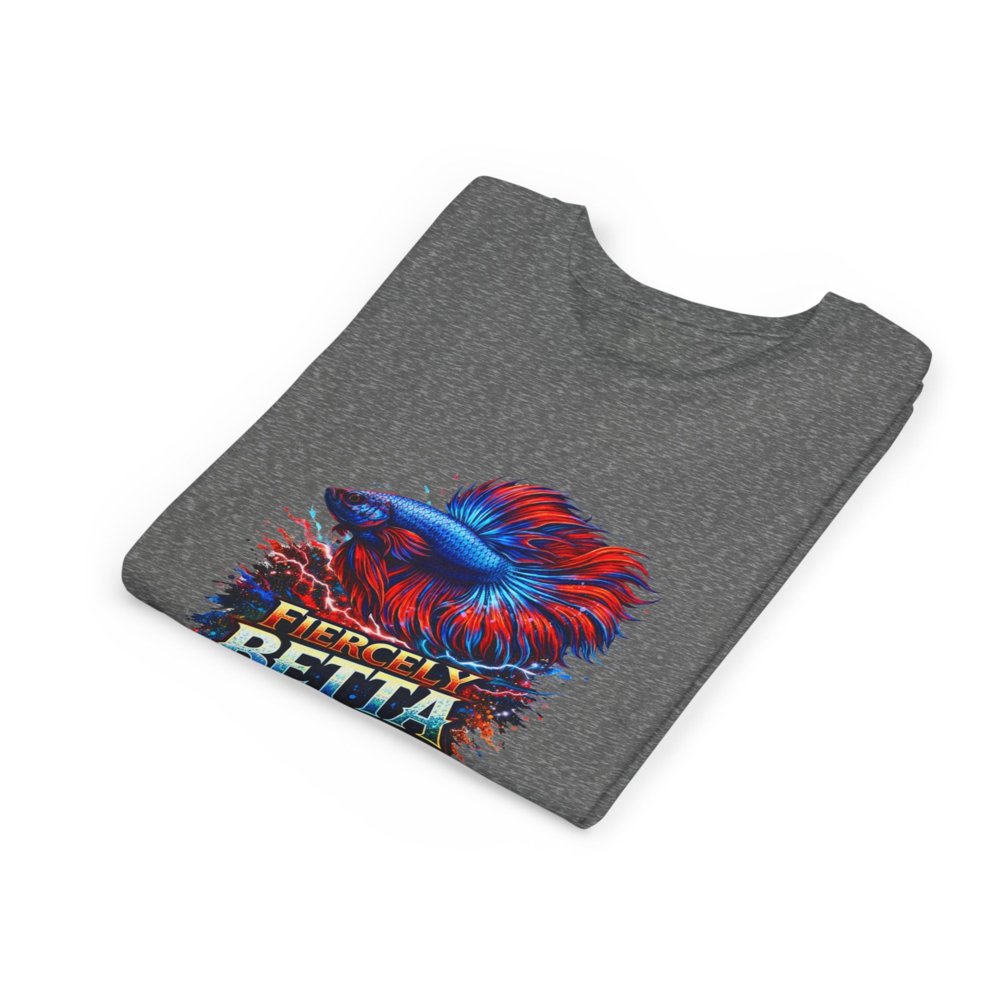 Fiercely Betta Youth Tee - Colorful Betta Fish Graphic Shirt