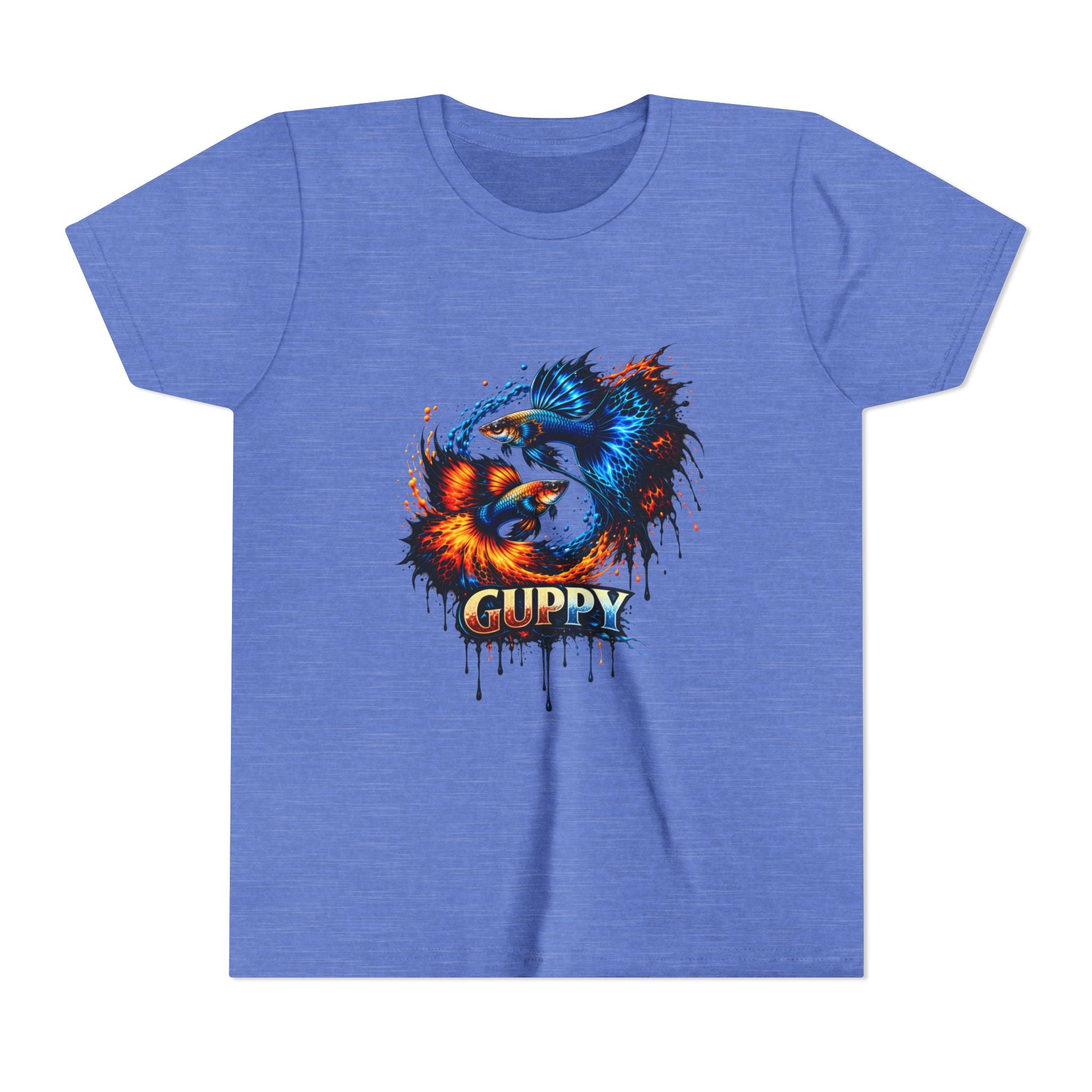 Fire & Ice Guppy – Youth "Neon Flare" Premium Tee