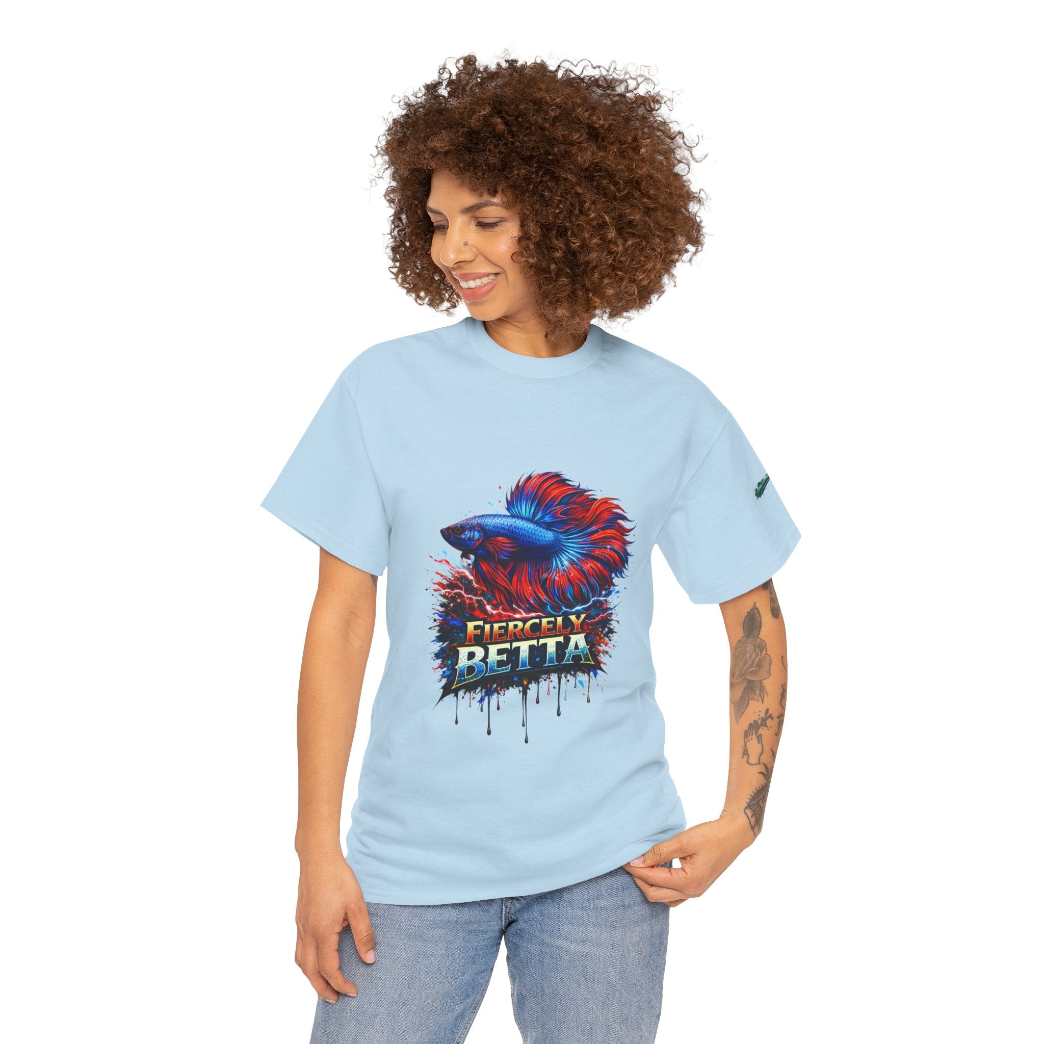 Betta Fish T-Shirt — Fiercely Betta Colorful Aquarium Fish Tee